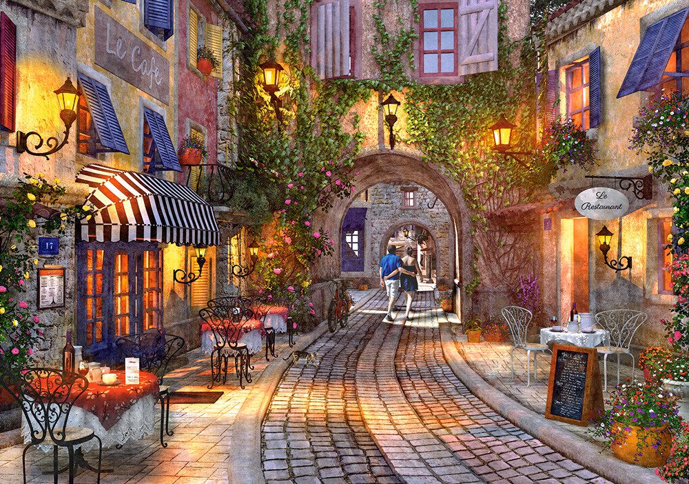 Castorland Puzzle Franzözische Gasse, Puzzleteile günstig online kaufen