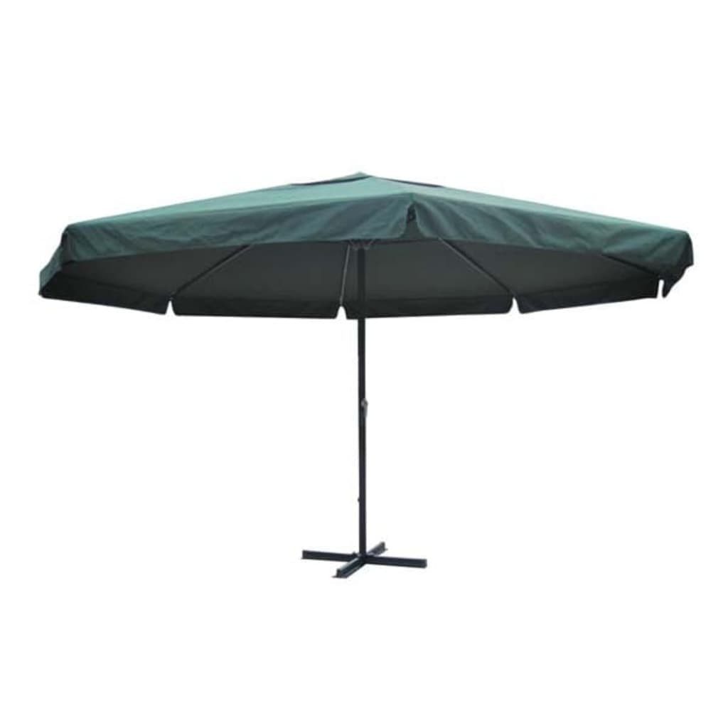 vidaXL Sonnenschirm Sonnenschirm Grün Aluminium 500 günstig online kaufen