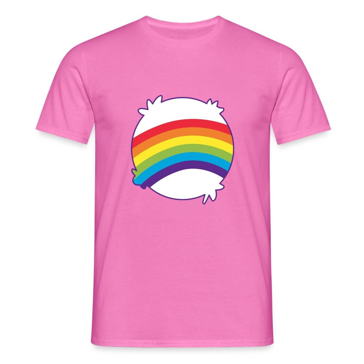 T-Shirt Bärchi Glücksbär Regenbogen Lila Karneval Männer T-Shirt
