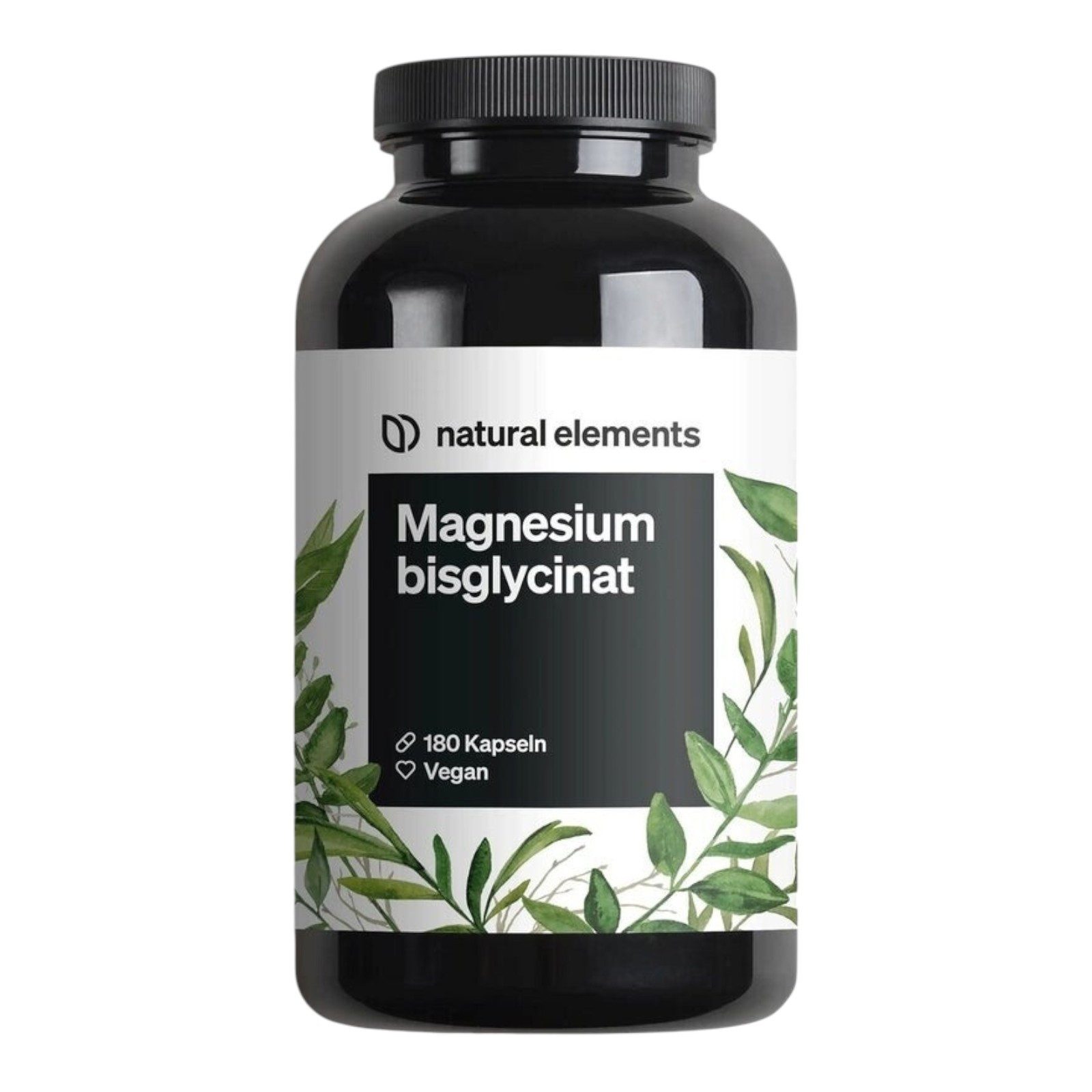 natural elements Magnesiumglycinat Kapseln (180 Stk) Kapseln