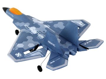LEAN Toys Spielzeug-Auto Flugzeug Ferngesteuert RC Flieger Spielzeug Fliegen Beleuchtung