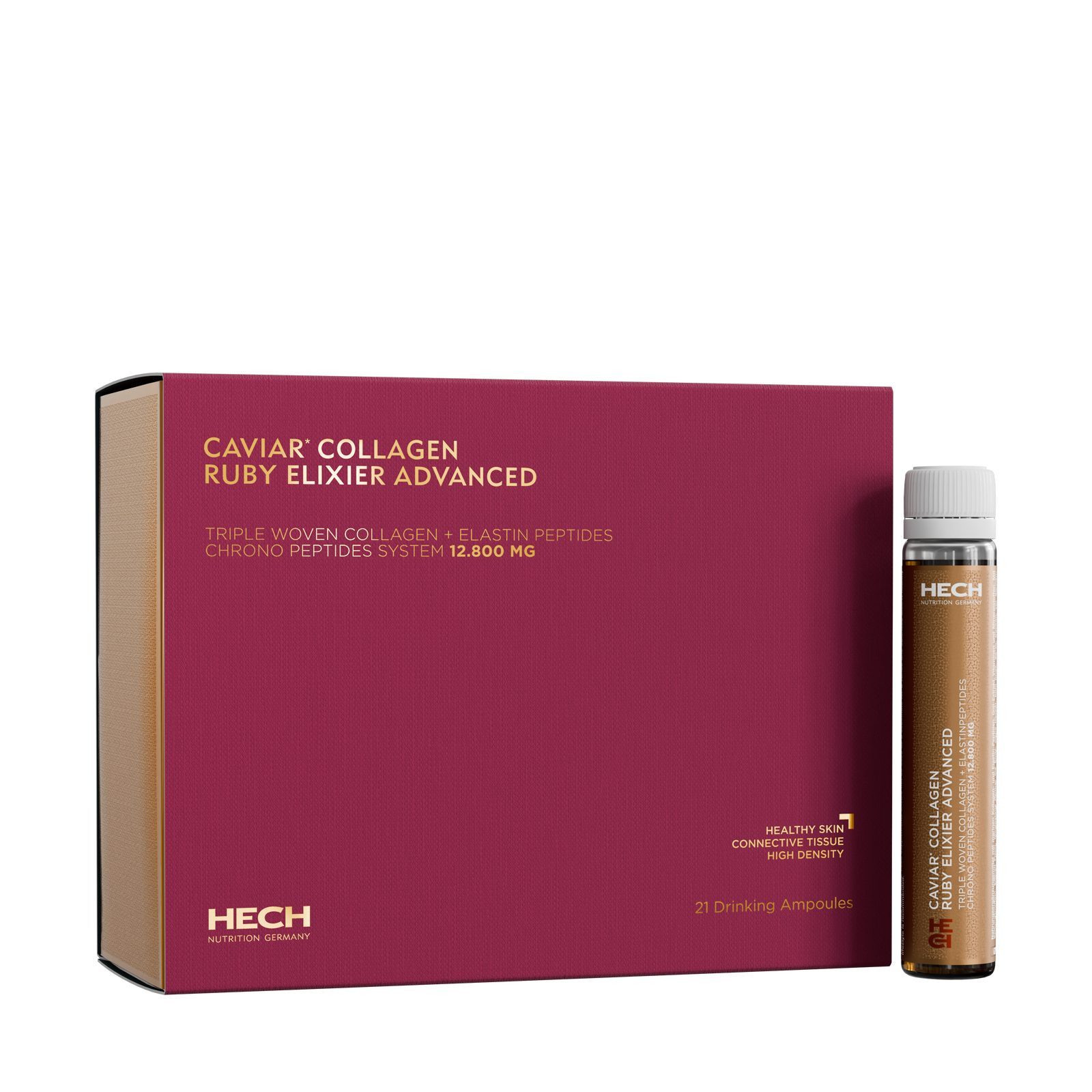HECH® Caviar Collagen Ruby Elixier Advanced Ampulle, 21 St., 525 ml