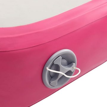 vidaXL Yogamatte Aufblasbare Gymnastikmatte mit Pumpe 60x100x10 cm PVC Rosa