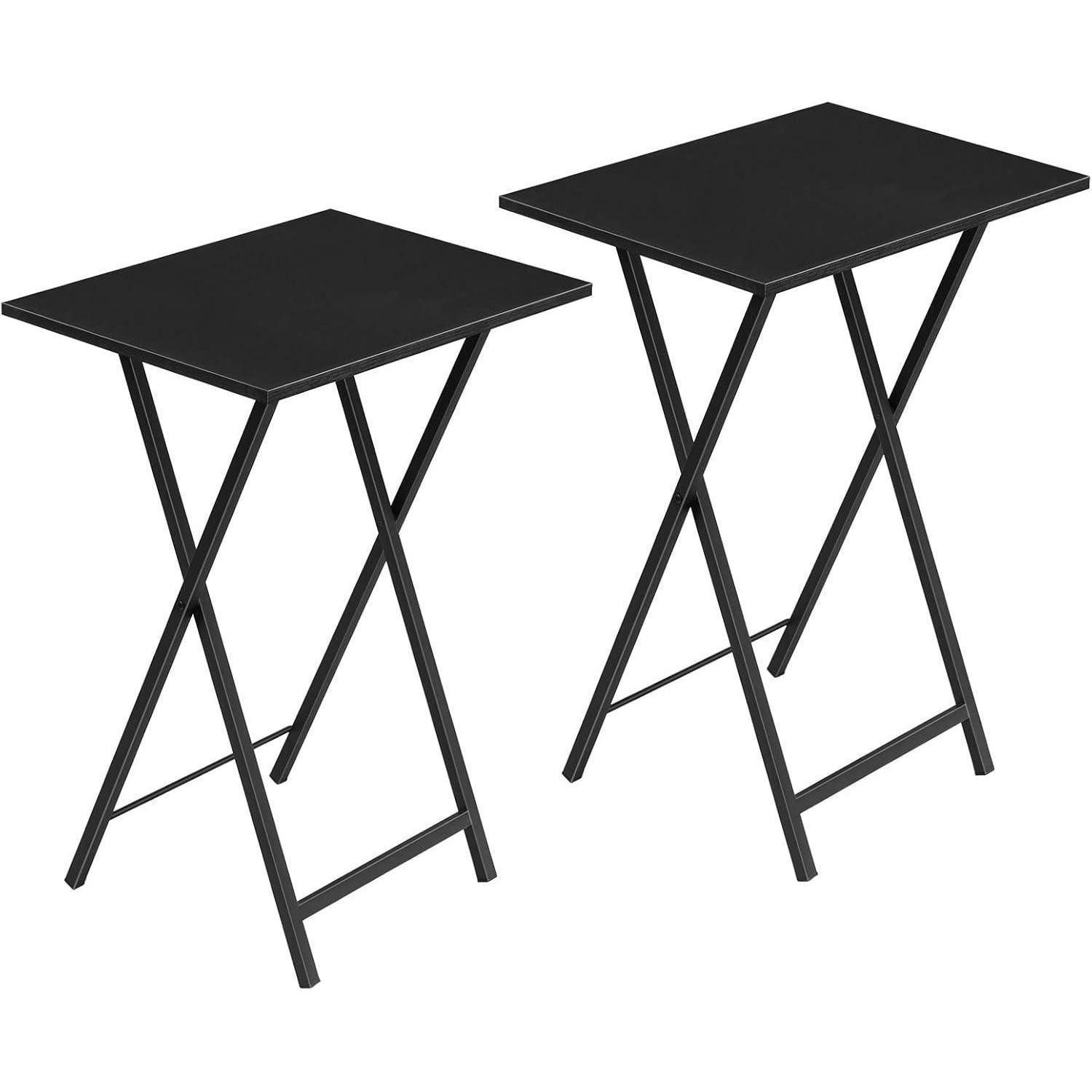 Klapptisch Beistelltisch Klappbar 2er Set Industriestil Schwarz