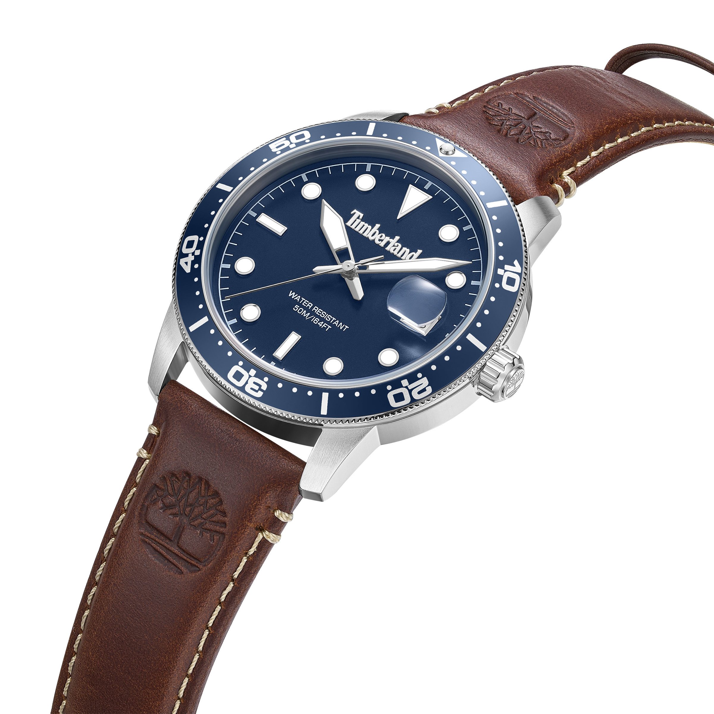 Timberland Quarzuhr Peatfield TDWGB00834X1, (Set, 2-tlg., mit Wechselarmband), Armbanduhr, Herrenuhr, Lederarmband, Ideal auch als Geschenk, analog