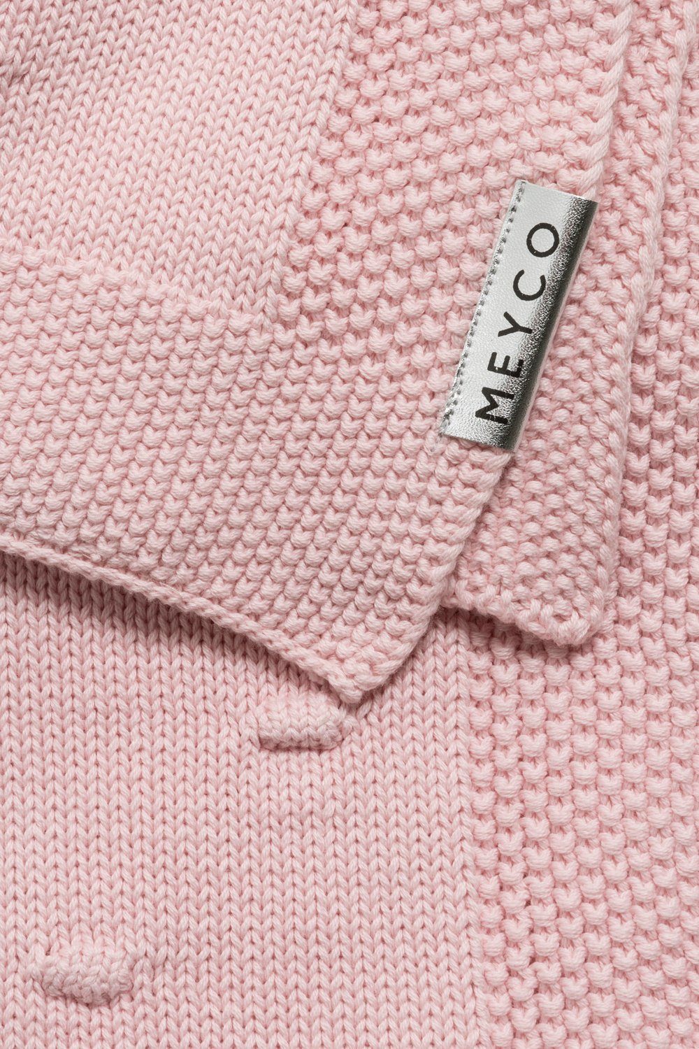 Babydecke Knots Pink, Meyco Baby, 75x100cm günstig online kaufen