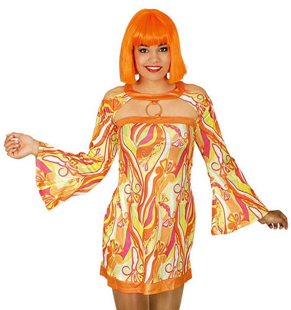Kostüm Hippie Kostümkleid Sunshine für Damen - Gelb Orang