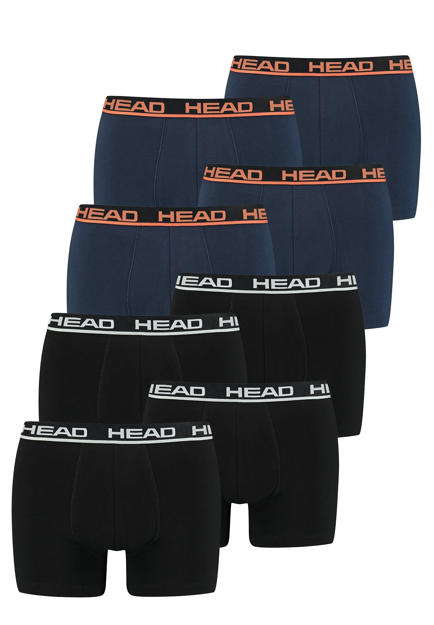 Black/Blue Boxershorts 8er-Pack) Boxer Orange (Spar-Set, Head 8P Head Basic 8-St.,