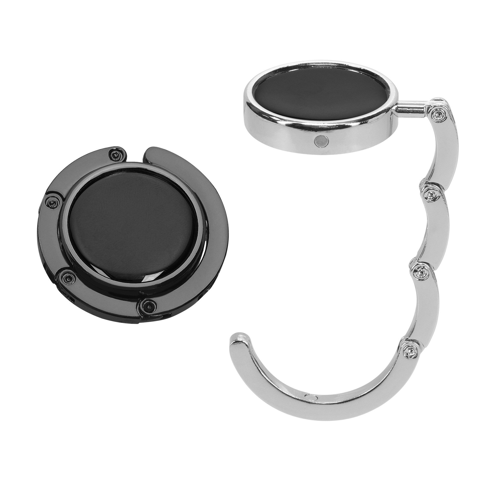 Taschen-Halterung kwmobile Tisch Handtaschenhalter Haken - 2x Faltbare Antirutsch