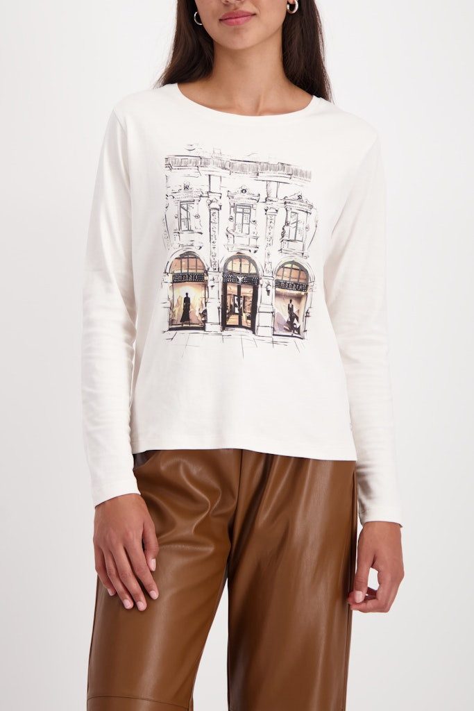 Monari T-Shirt Monari Filiale Funkennder City-Druck günstig online kaufen
