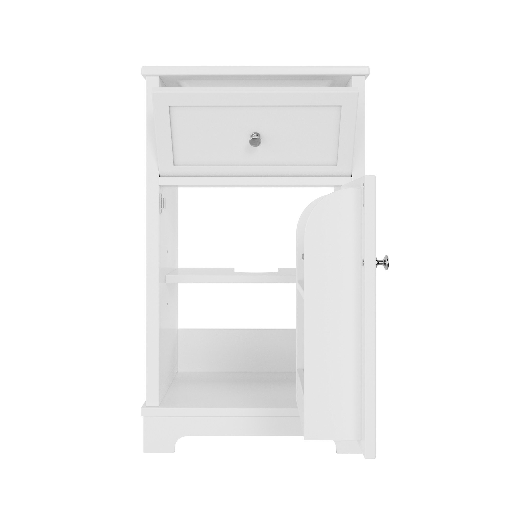 Fine Life Pro Waschbeckenschrank MDF-Waschtisch 51×46×87 cm • Weiß • Komplett lackiert