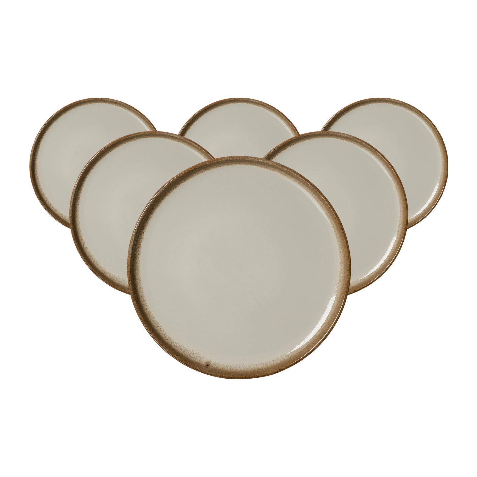 Ritzenhoff & Breker Frühstücksteller Malaga Dessertteller ø 22 cm 6er Set, (6 St)