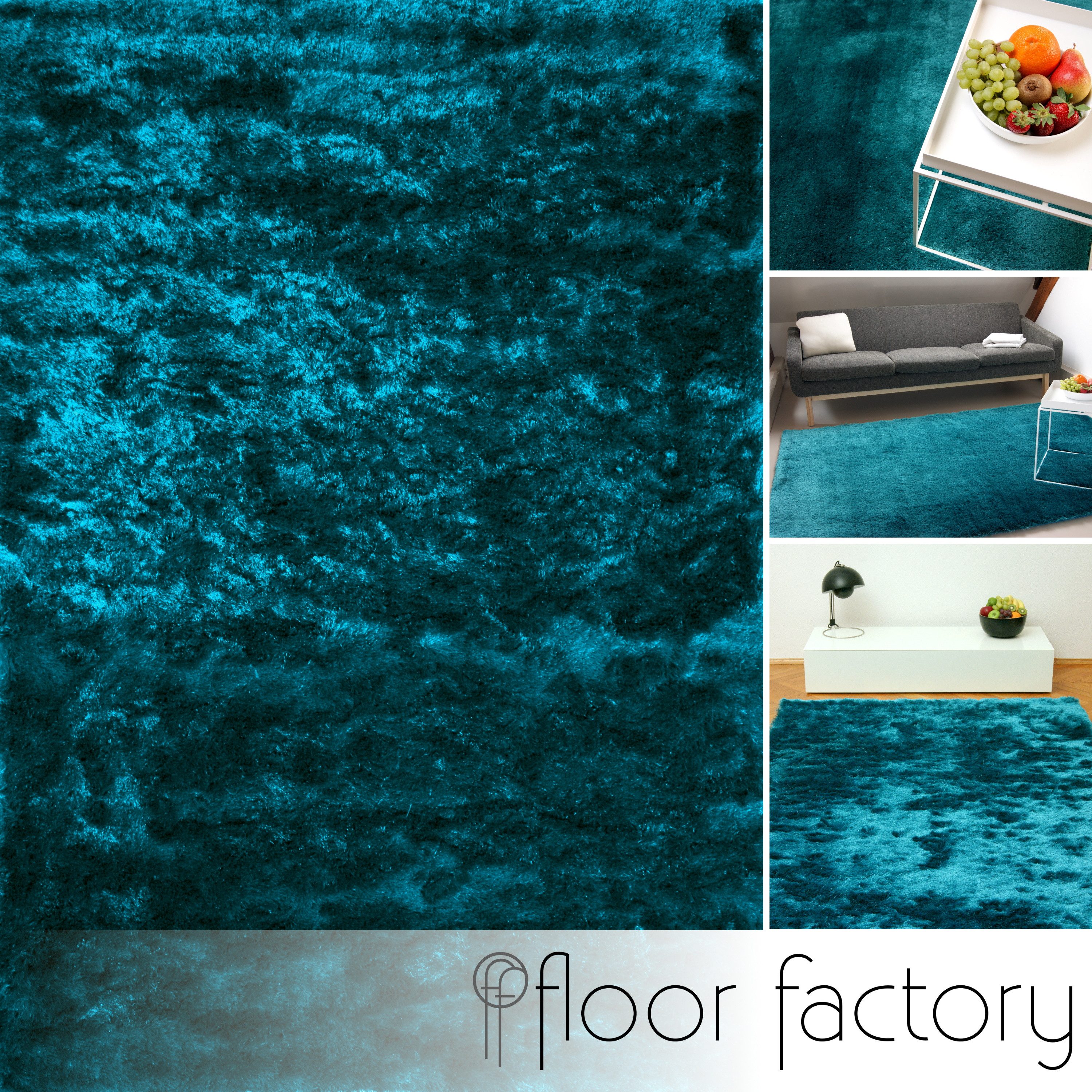 floor factory Hochflor-Teppich Satin, rechteckig, Höhe: günstig online kaufen