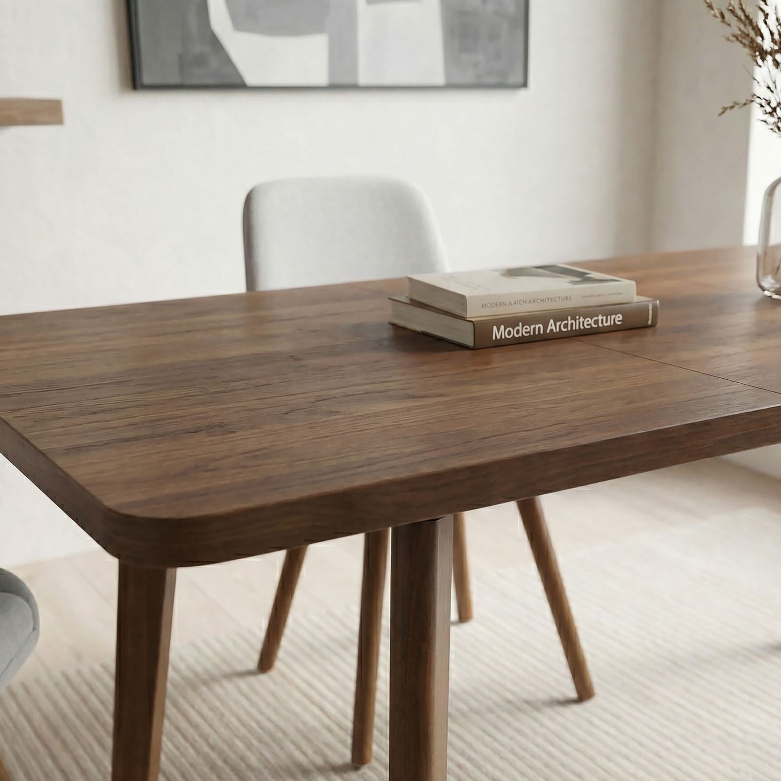 IDIMEX Esstisch NERI, Esszimmertisch 140-180 x 80 cm ausziehbar aus MDF Nussbaum Finish