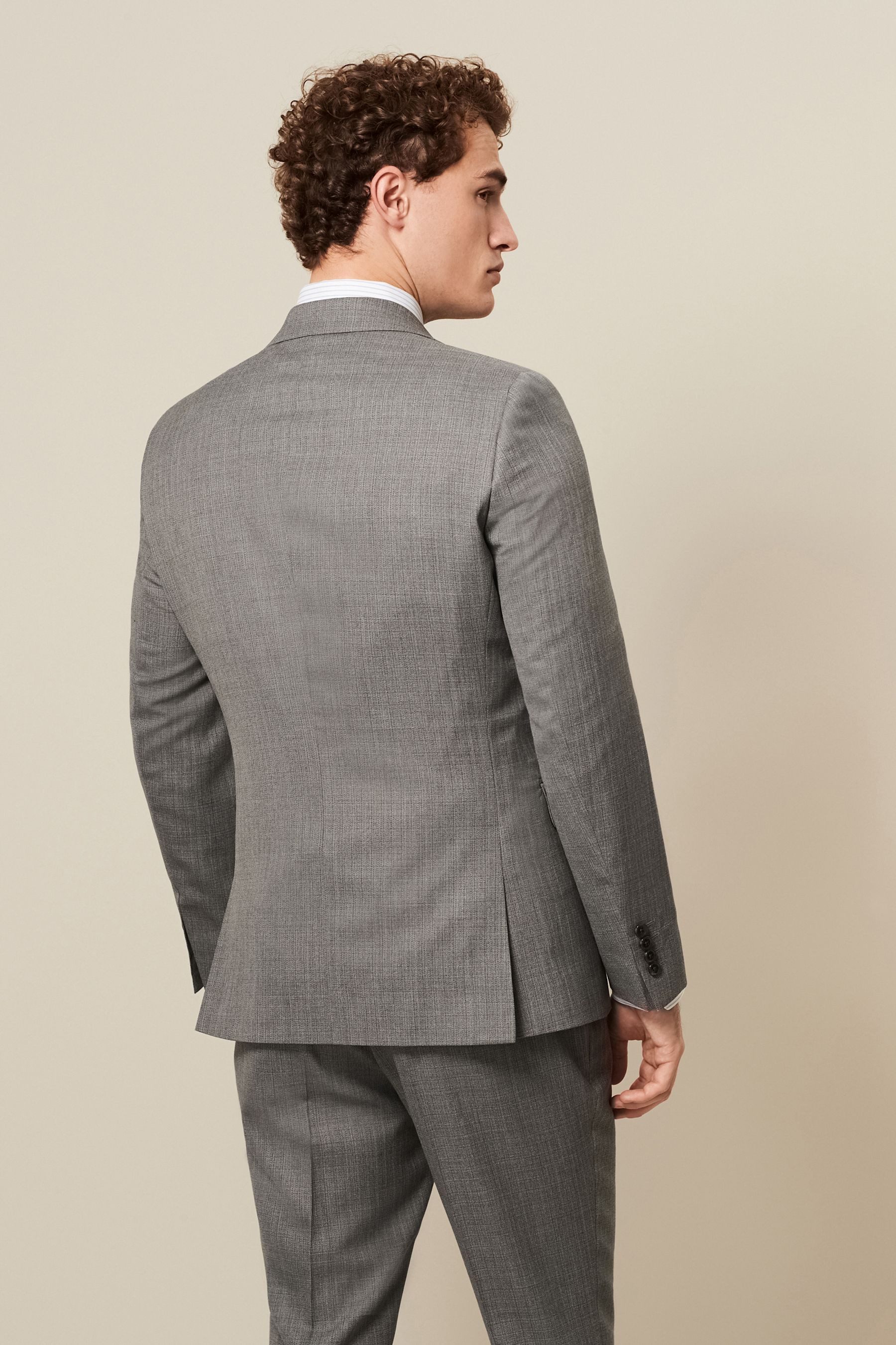 Next Baukastensakko Slim-Fit-Anzug-Sakko mit Struktur (1-tlg) günstig online kaufen