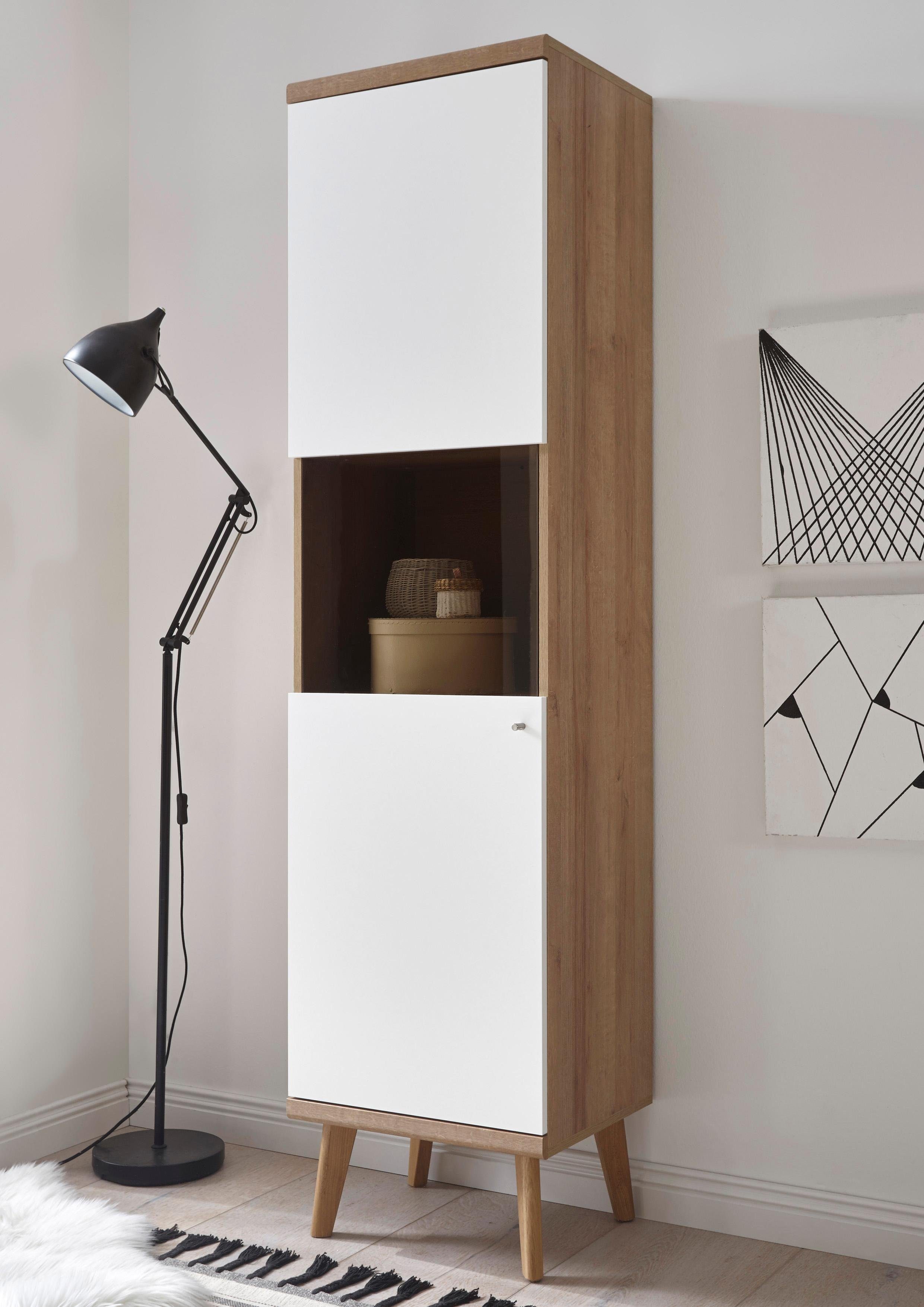 andas Vitrine Merle Scandi Design, Höhe 197 cm