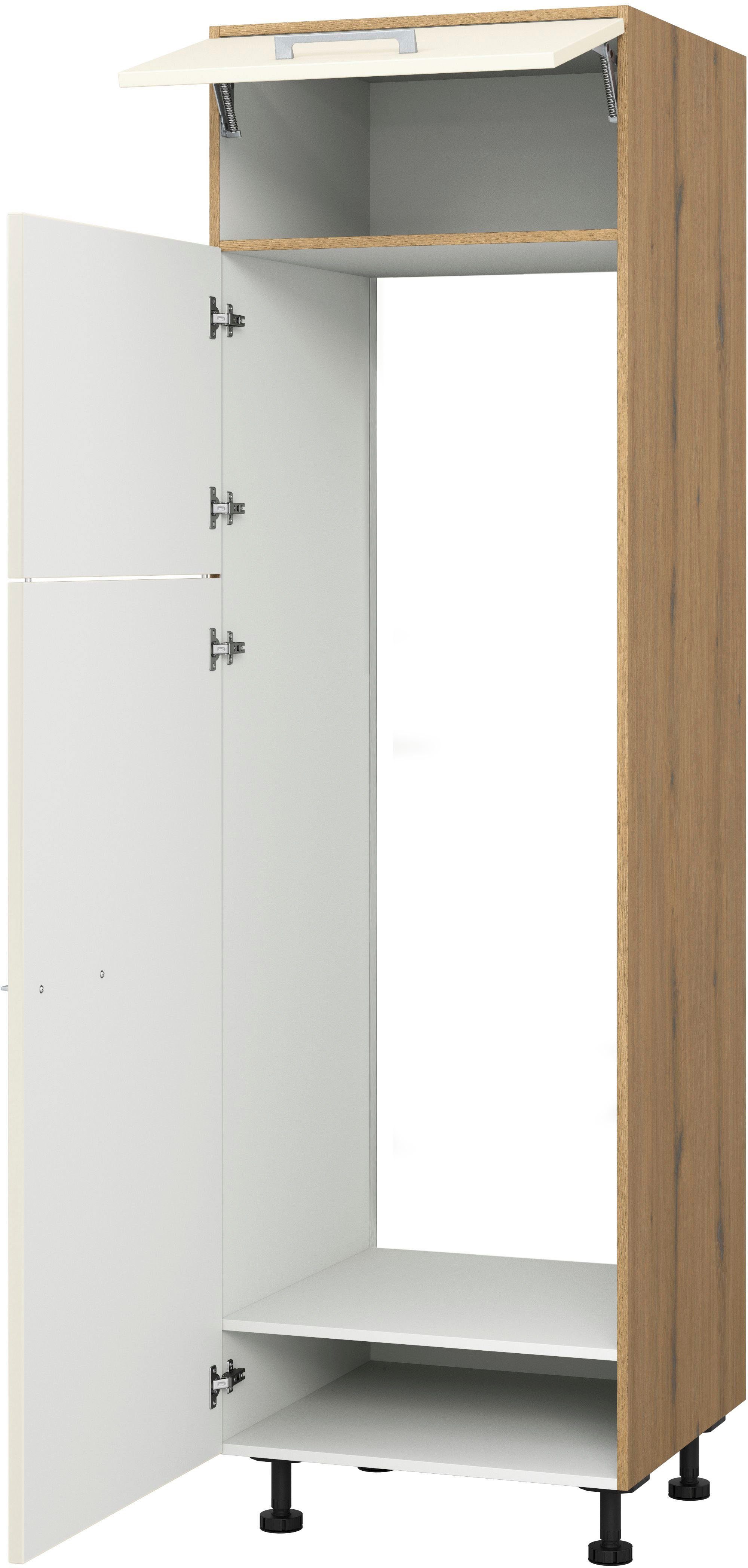 KOCHSTATION Kühlumbauschrank KS-Trea SKG-195-145 für integrierte Kühl-Gefrierkombi 145,0 cm, Breite 60 cm, Höhe 195 cm