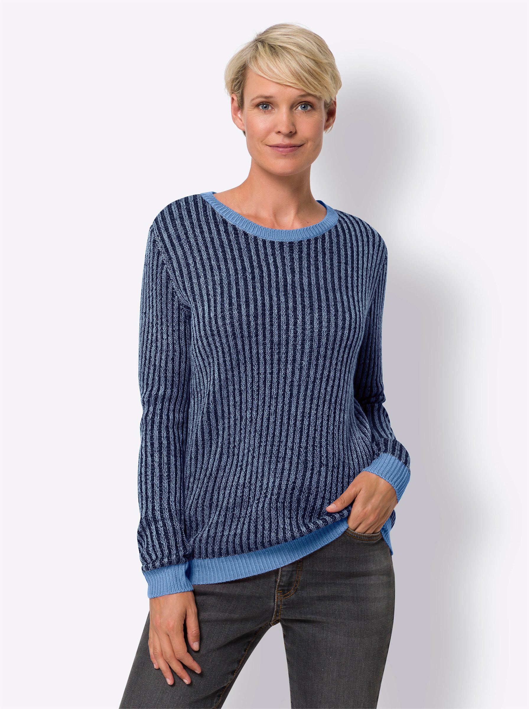 Sieh an! Strickpullover Langarm-Pullover . günstig online kaufen