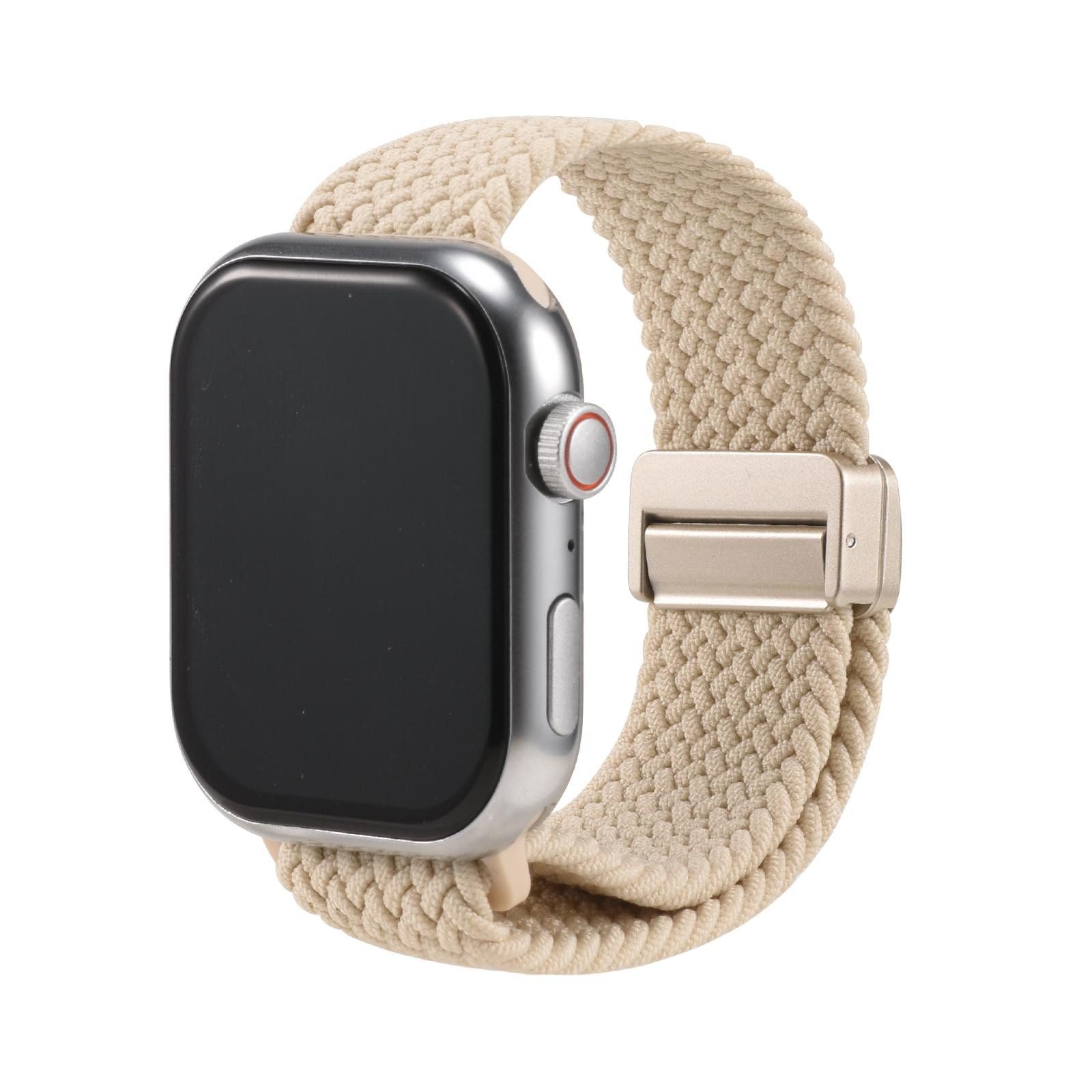 CoolGadget Smartwatch-Armband Fitnessarmband aus Nylon iWatch, für Apple Watch 1 - 6 7 8 9 10 11 SE 1 2 3 Ultra 1 2 3 42 44 45 49 mm