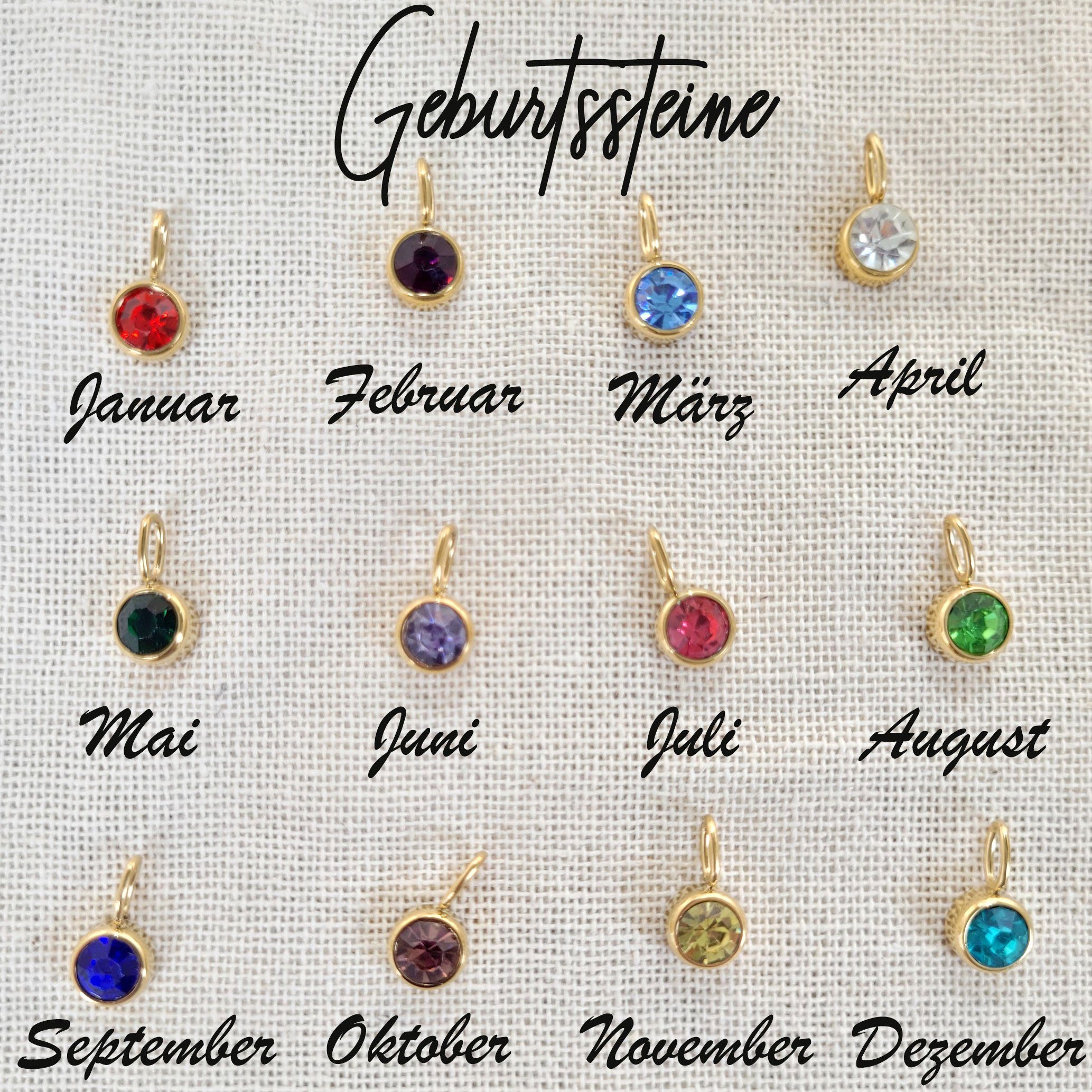 GOLDEN Kette mit Anhänger Minimalistische Geburtsstein günstig online kaufen
