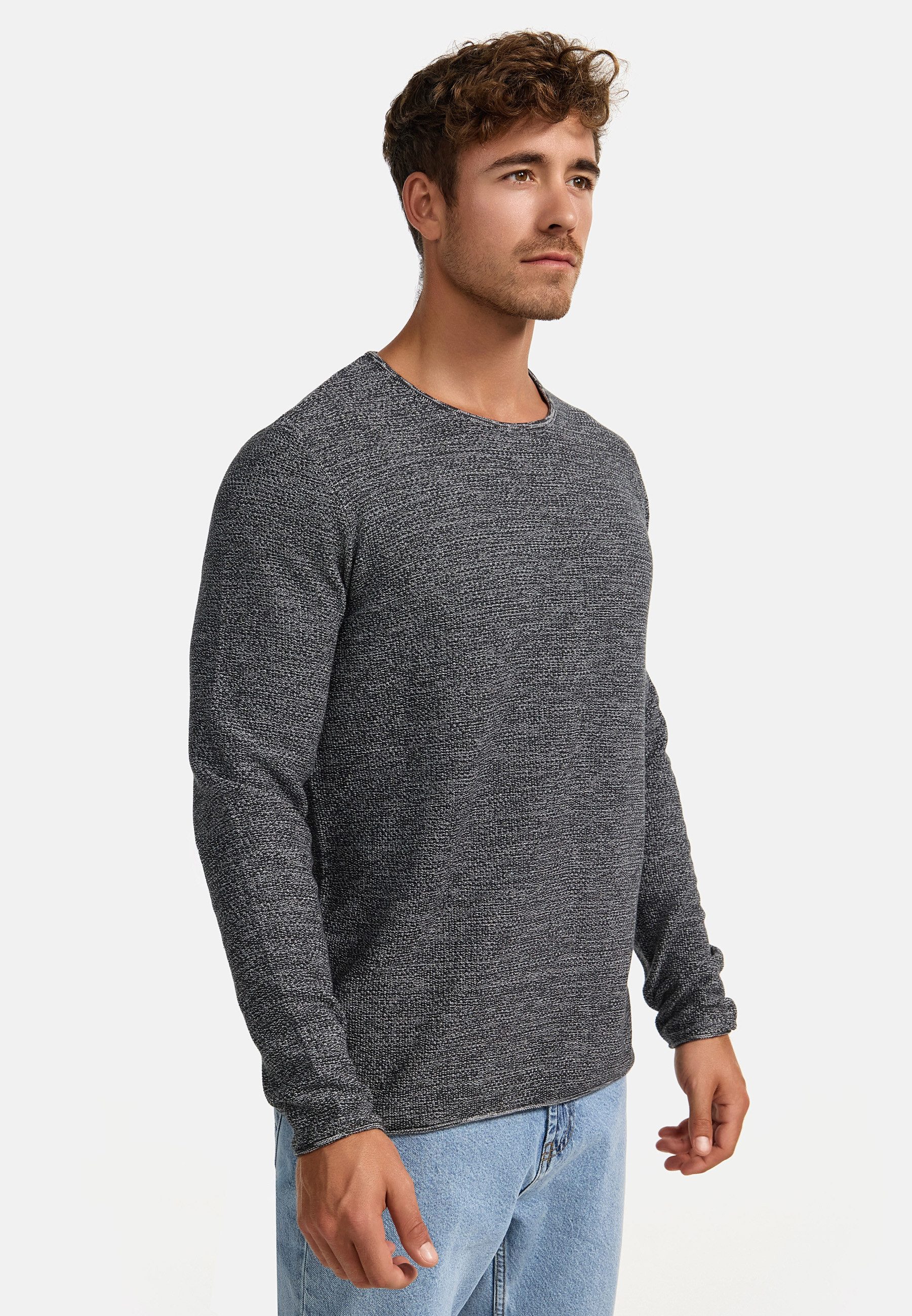 Indicode Strickpullover Herren Loakim Pullover Herrenpullover aus elastischer Baumwoll-Qualität, Rundhalsausschnitt