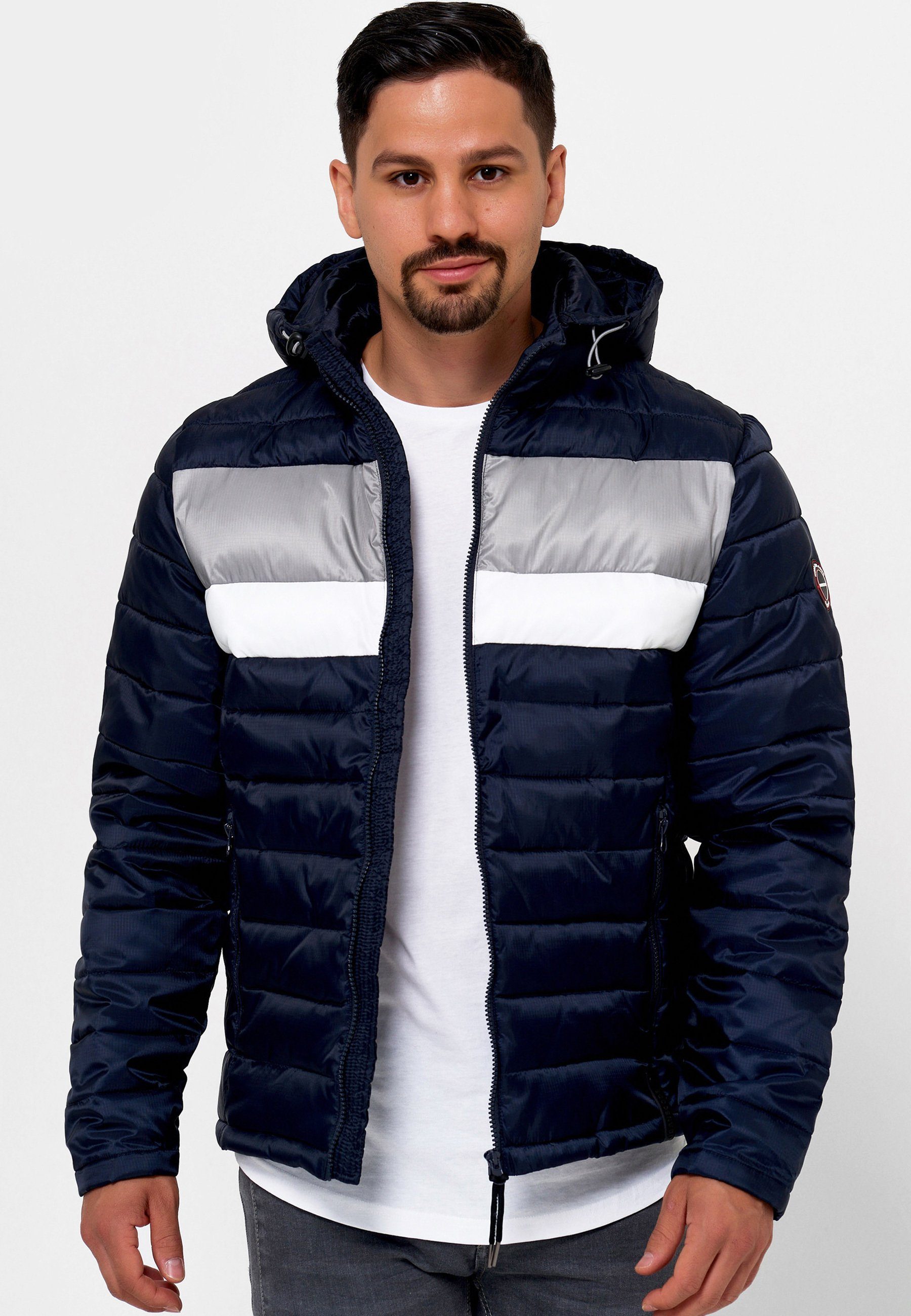 Mix Hampshire Navy Indicode Steppjacke