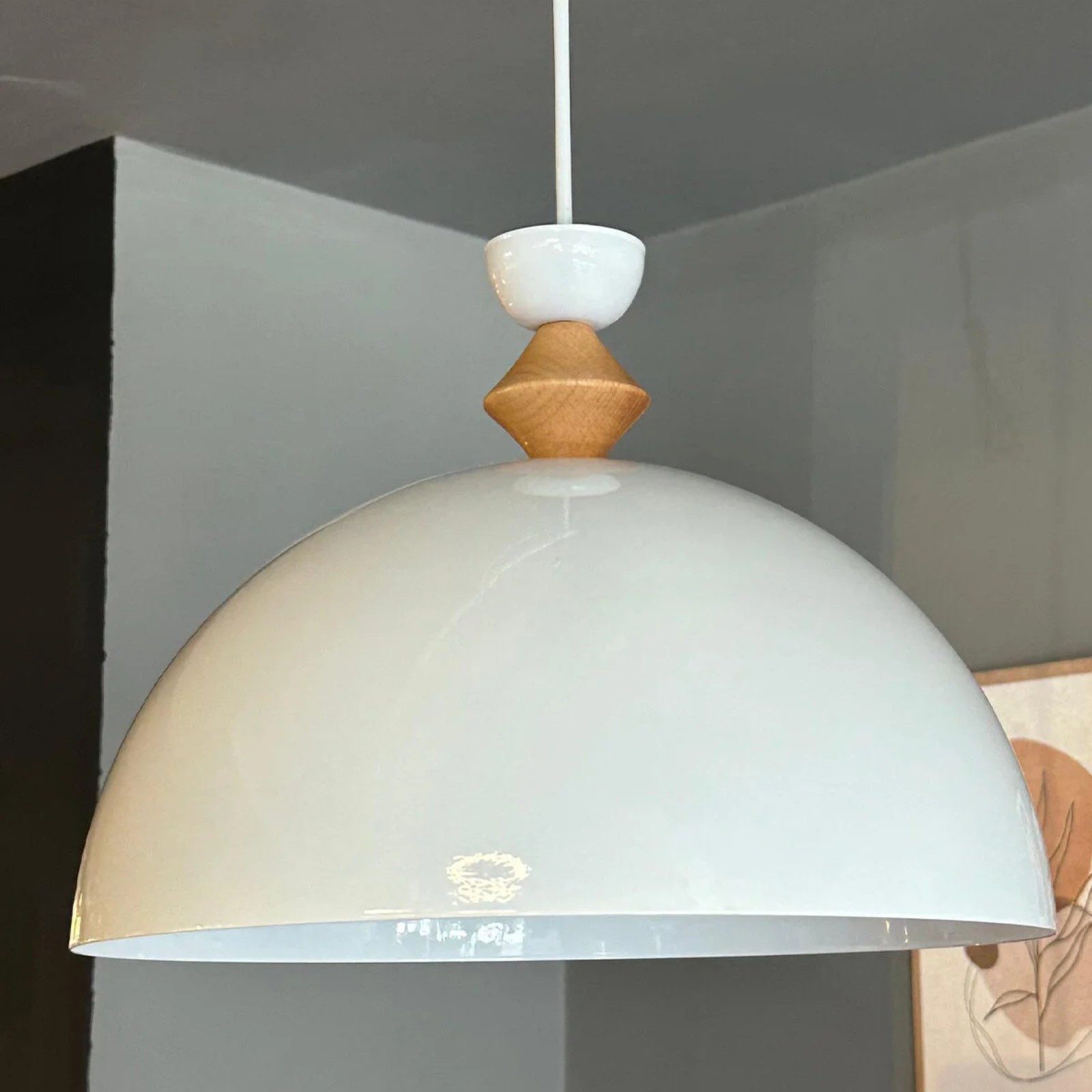 Bamyum Pendelleuchte Pendelleuchte Yimpi Hängelampe Industrial Ø30 cm, E27, Moderne Lampe, ohne Leuchtmittel, E27, Dimmbar, Einstellbare Kabellänge – Bild 5 von 5