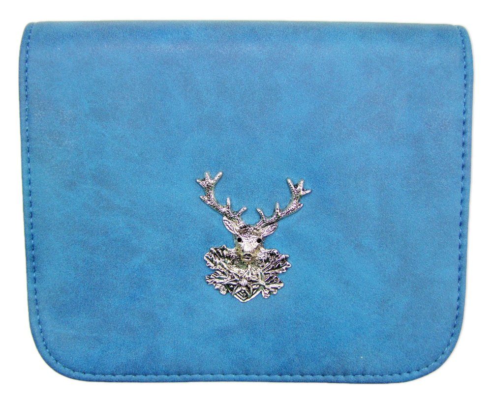 Trachtentasche Trachten Handtasche 'Kara' mit Hirsch, Blau
