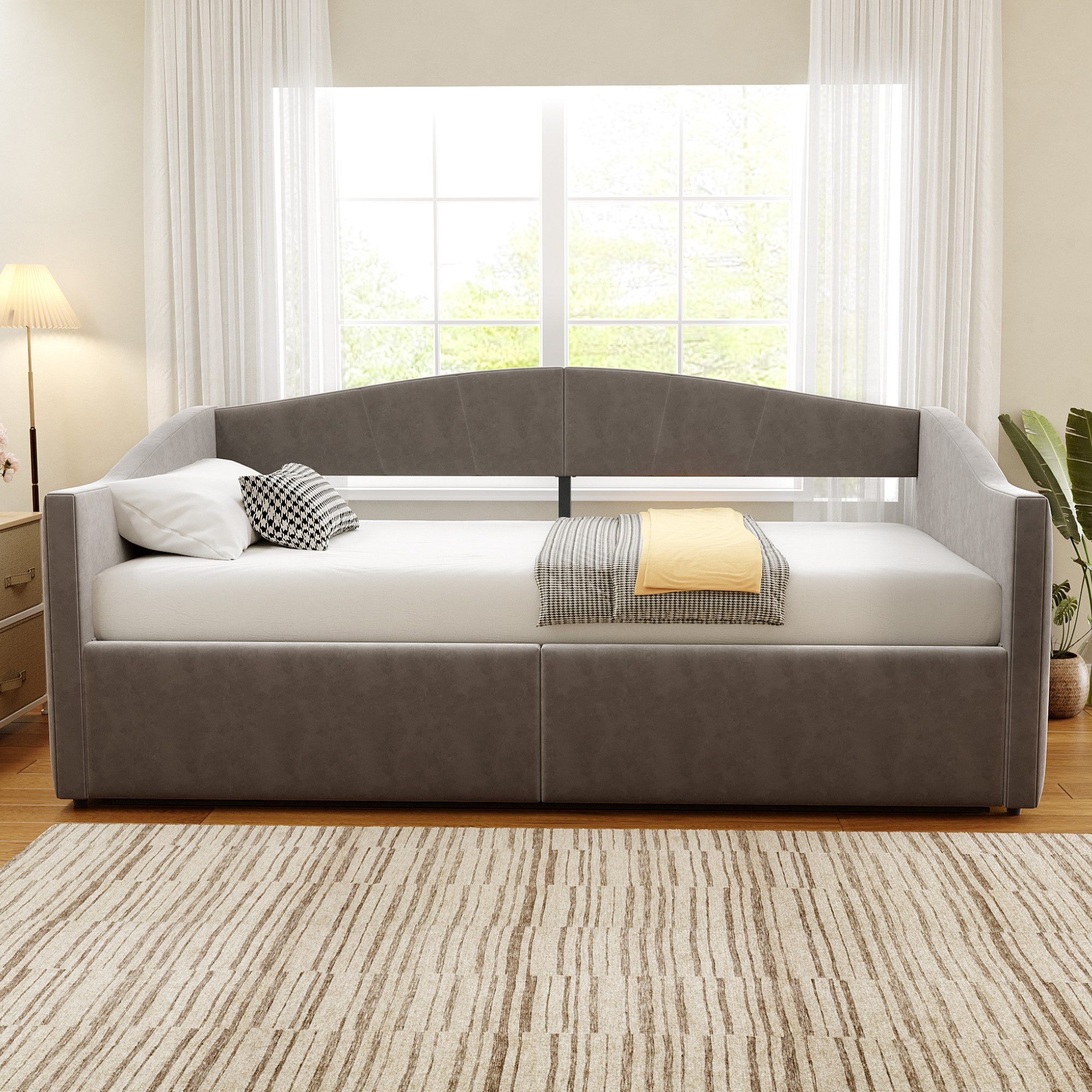 HAUSS SPOLE Schlafsofa 90x200cm mit hydraulischer Lagerung, Lattenrost, Sam günstig online kaufen