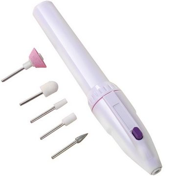 Scheiffy Maniküre-Pediküre-Set Elektrisches Nagelfeilenset, Maniküre-Pediküre-Set, Nagelpolierer, Nagelentferner, Nagelfräser, Mit 5 Nagelschleifern