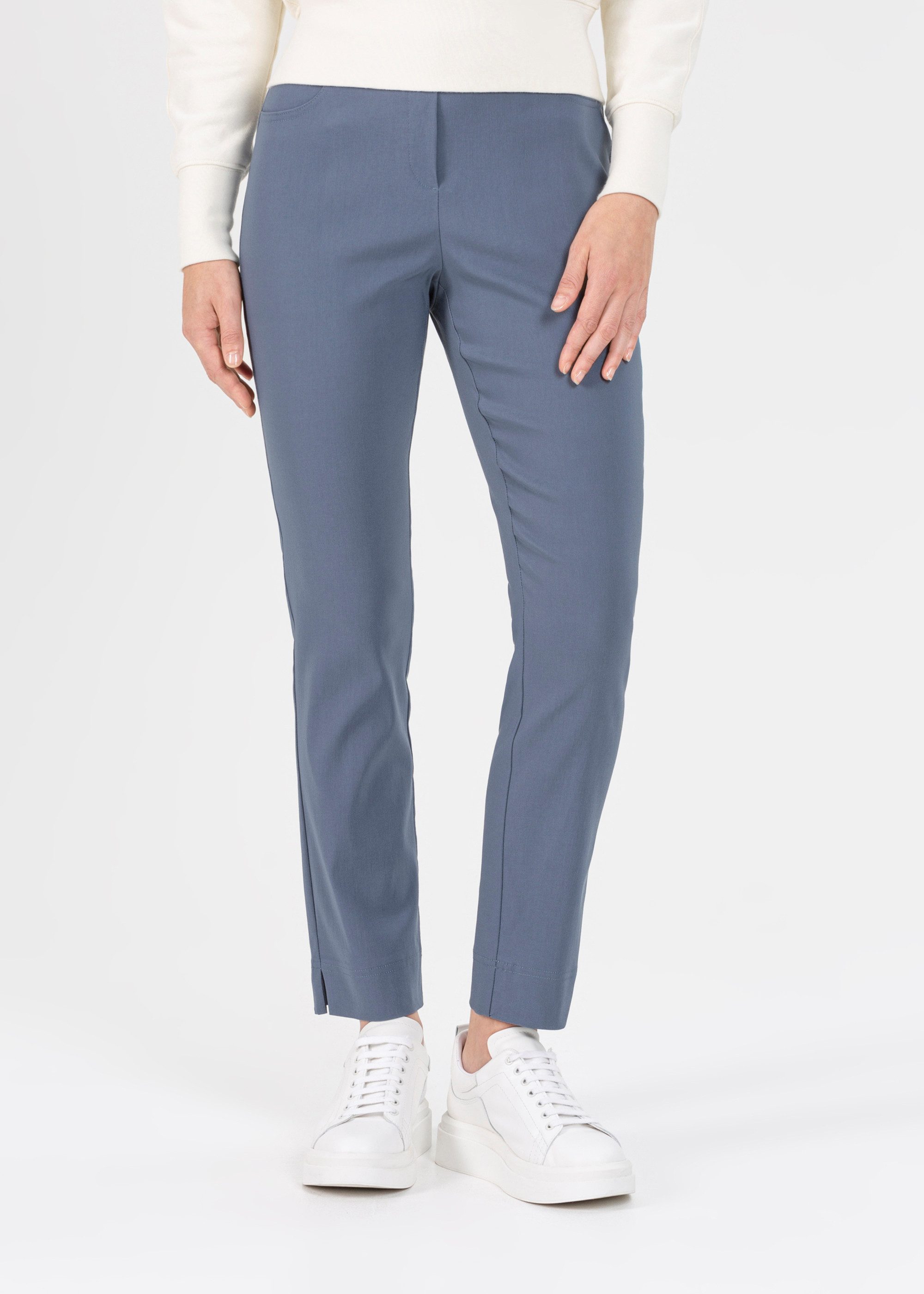 Stehmann Stoffhose Loli Sommerhose mit Schlitz am Beinabschluss