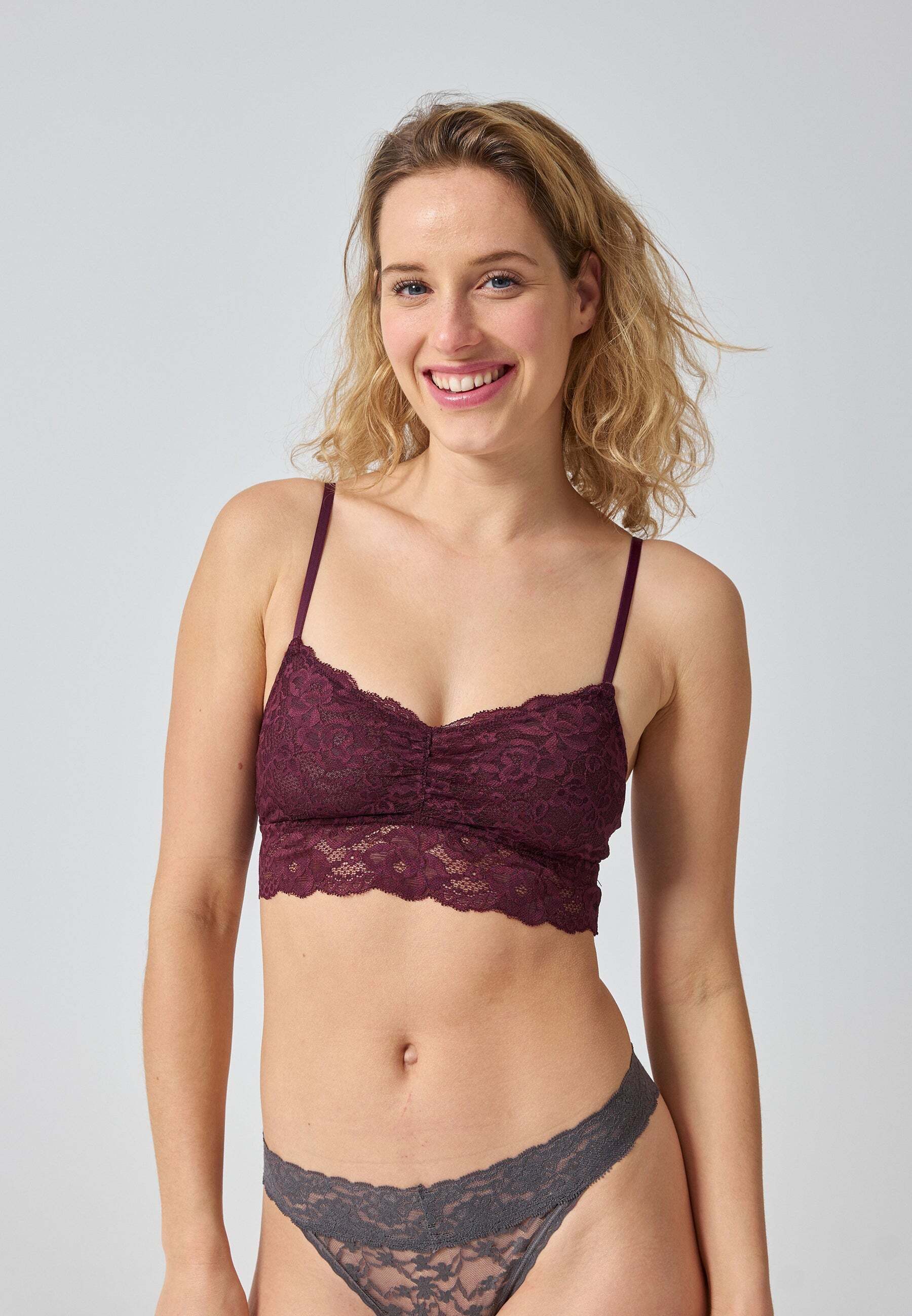 SNOCKS Bustier Spitzen-BH Damen (1 Stück, 1-tlg., 1 Stück) Soft Bustier ohne Bügel aus Spitze, Dessous – Bild 3 von 5
