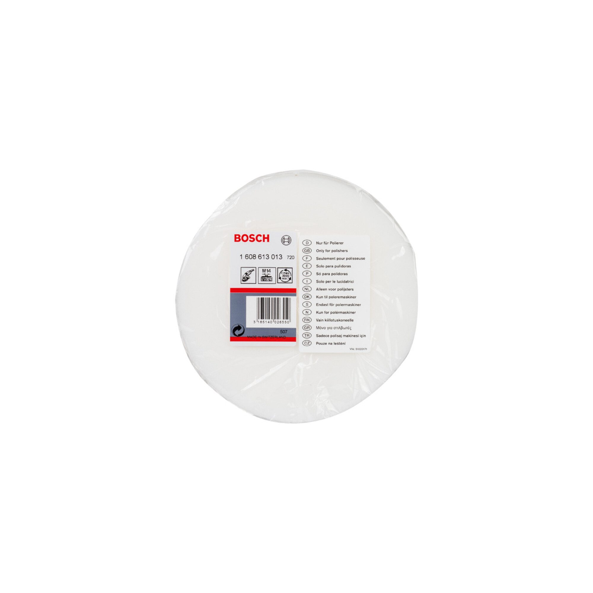 Bosch Professional Polierpad Bosch Polierschwamm mit Gewinde M 14 für Polierer 160 mm