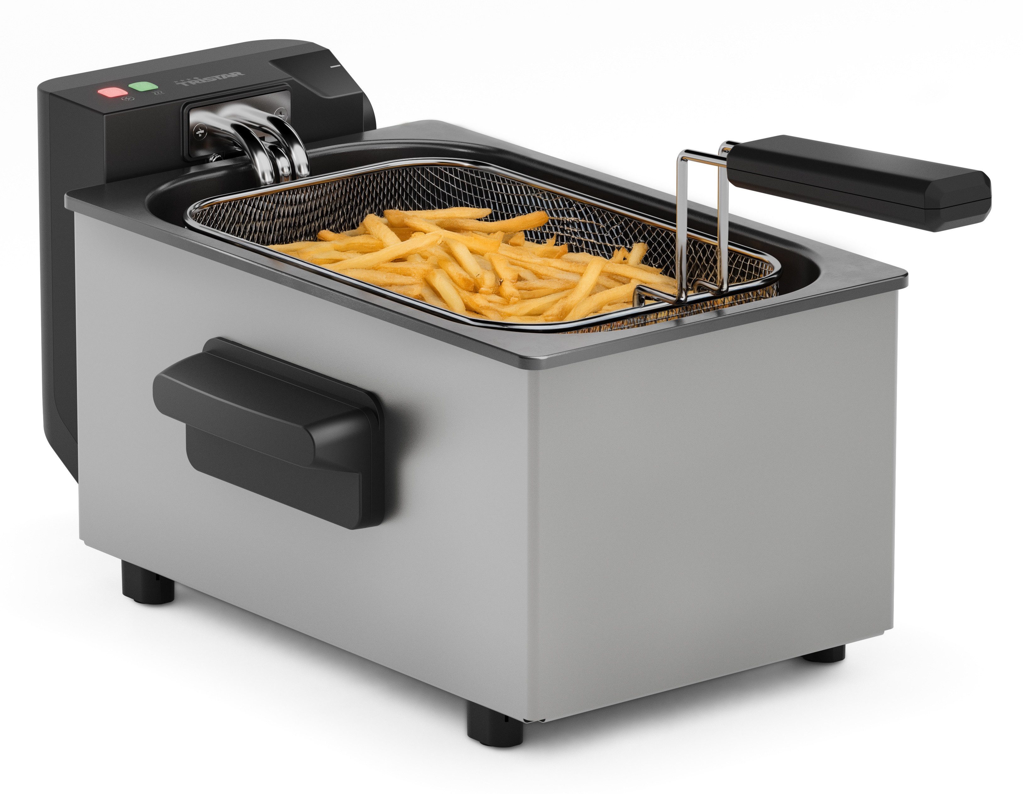 Tristar Kaltzonenfritteuse FR-9327, 2000 W, 3 L, Kalt Zone, bis 190°C, Spülmaschinenfeste Teile, Kabelaufbewahrung