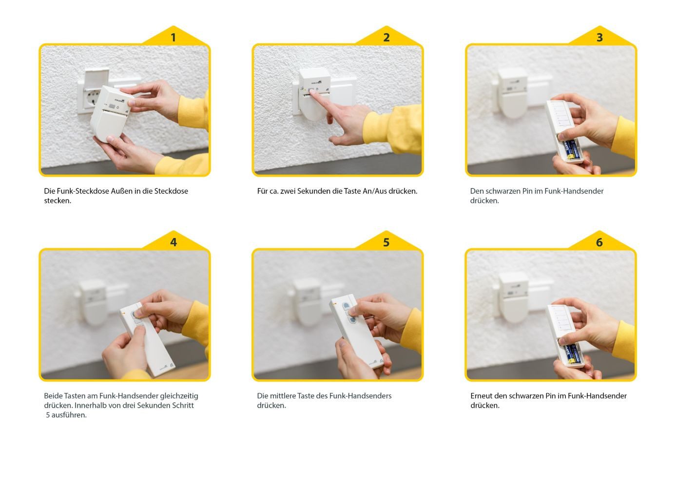 SCHELLENBERG Schellenberg Funk-Steckdose außen weiß Smart-Home Starter-Set