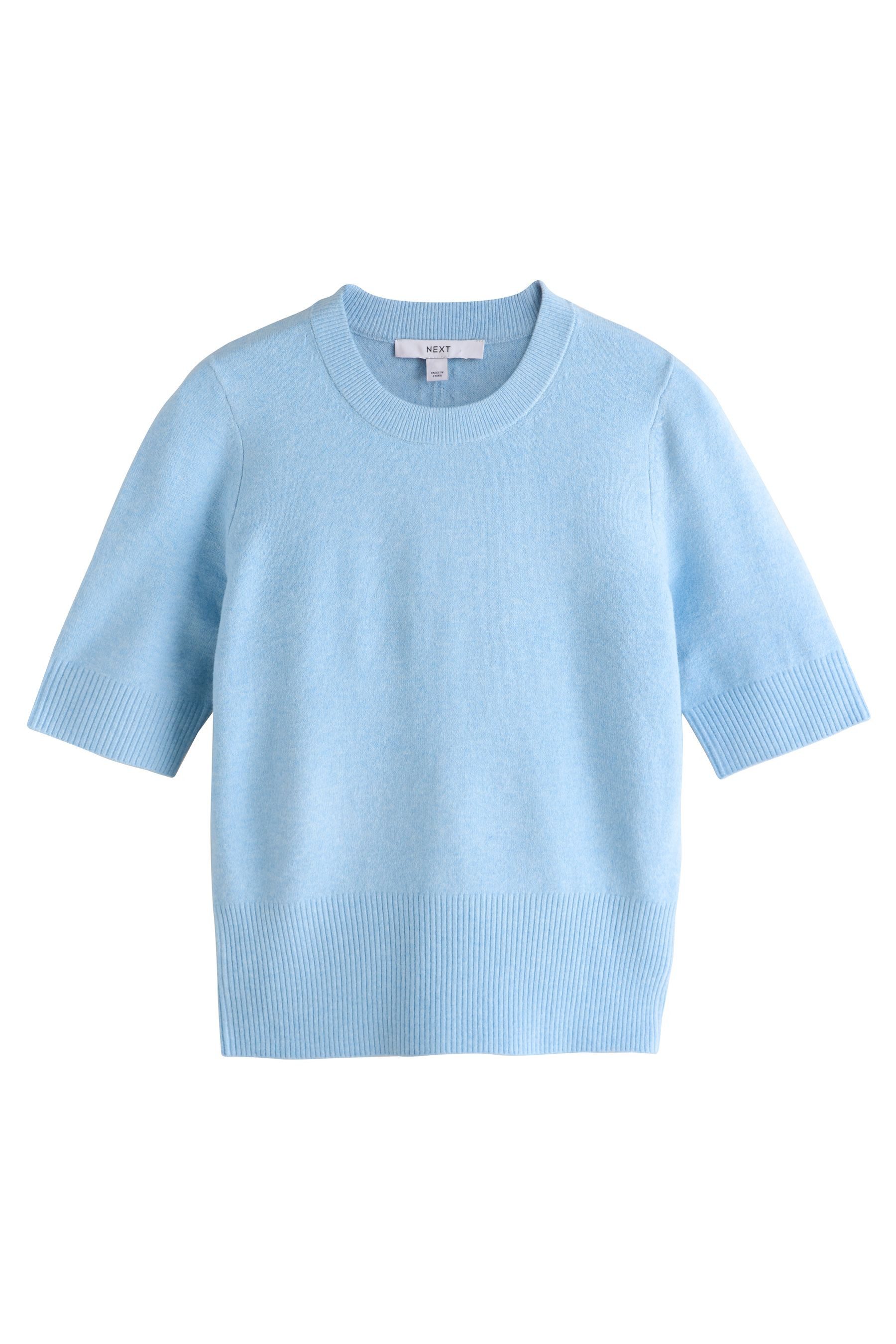 Strickpullover Superweiches, kurzärmeliges Strickoberteil