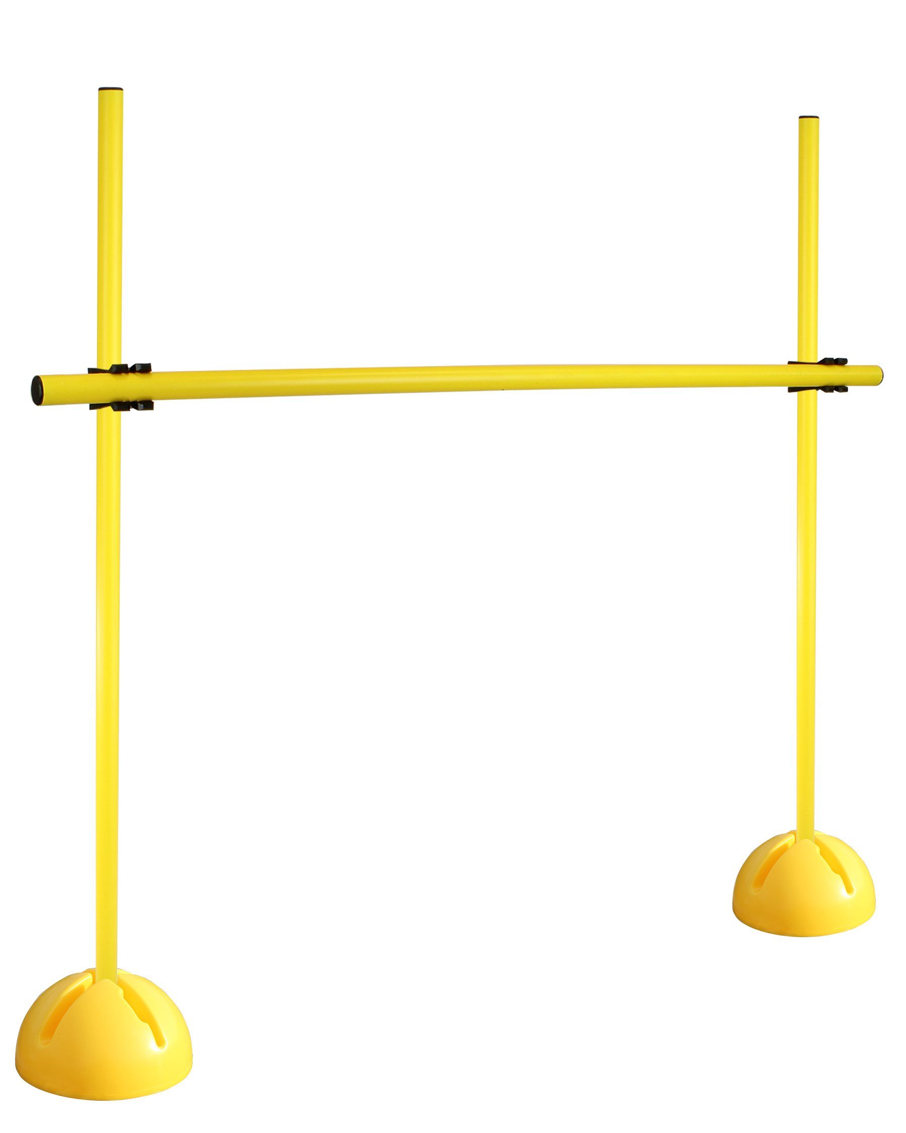 SPORTIKEL24 Hürde X-Fuß Hürdenset mit Stange 100 cm Farbe Gelb, Leichte Montage