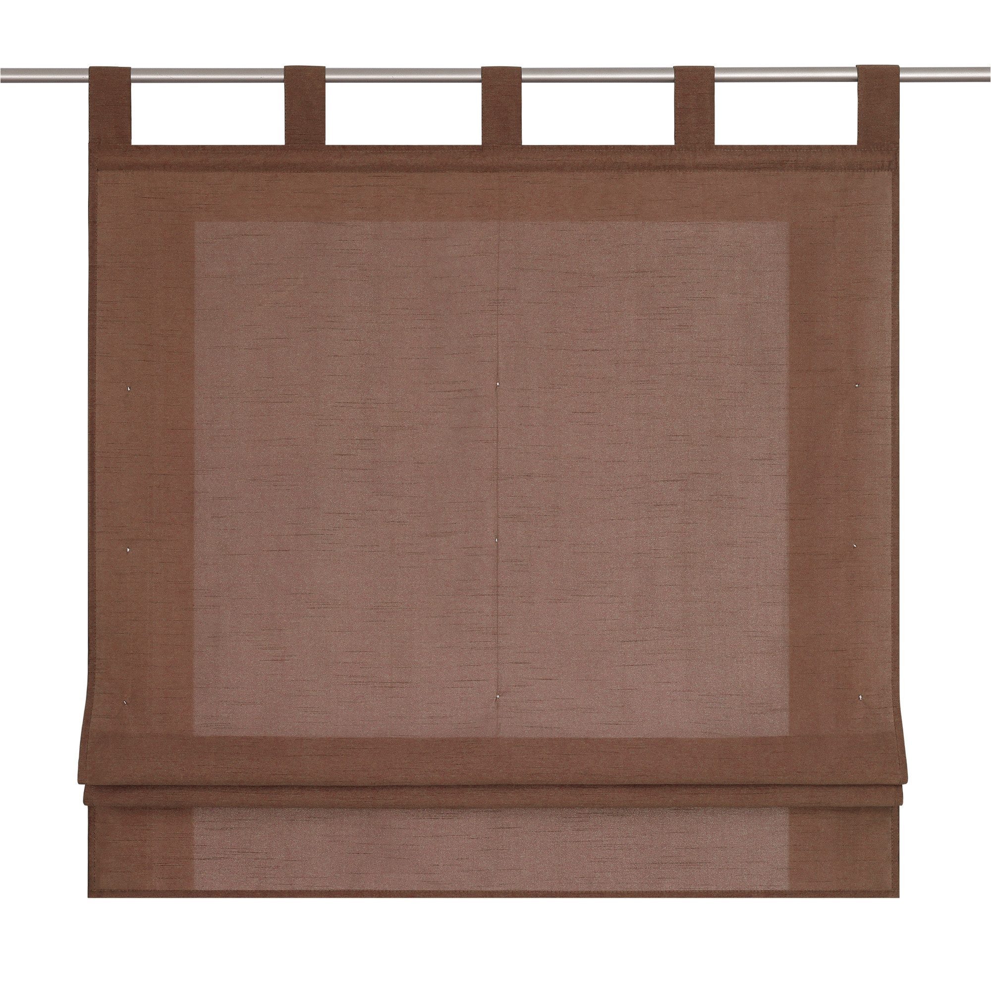 Joyswahl Raffrollo, mit Schlaufen, Uni Strukturiertes Gewebe Gardinen Küche, ohne bohren