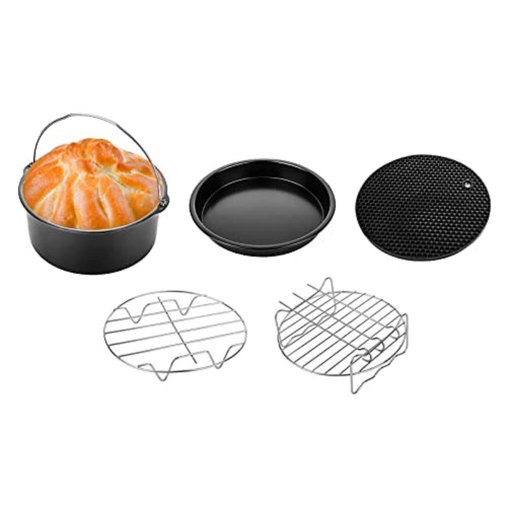 Youyijia Küchenmaschinen Zubehör-Set 7in Zubehör Heißluftfritteuse Universal Friteusen Zubehörset