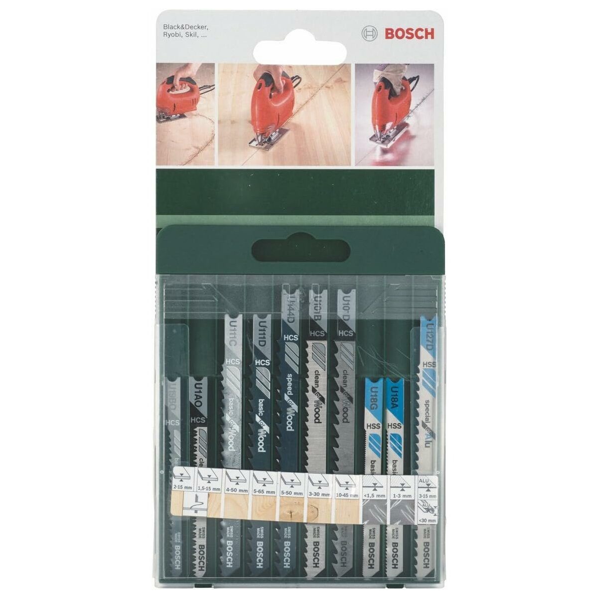 BOSCH Stichsägeblatt Bosch Stichsägeblatt-Set U-Schaft 10-teilig günstig online kaufen