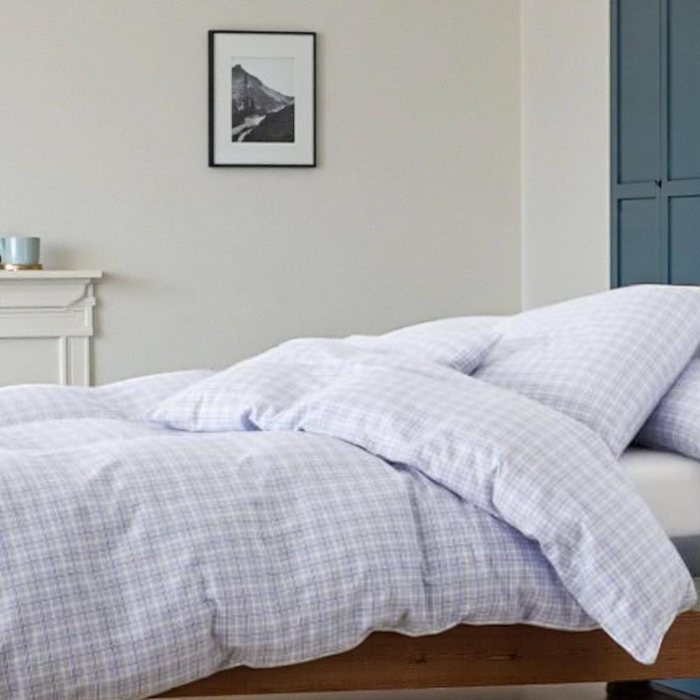 Elegante Kissenbezug Scotch Blau 40 x 80 cm, Flanell von Elegante