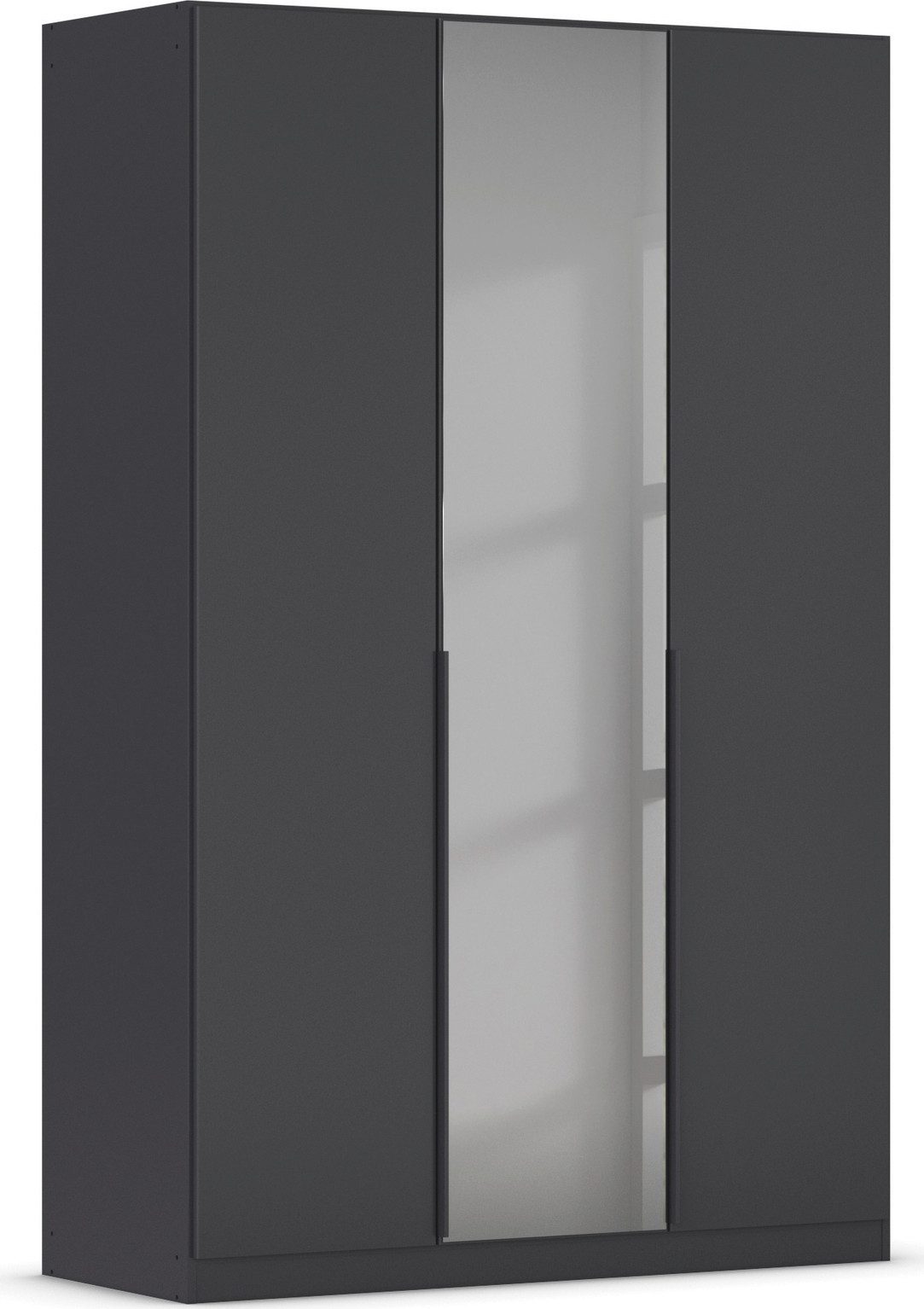 OTTO home Drehtürenschrank Schlafzimmerschrank Kleiderschrank Schrank Garderobe FERRIS (In 3 Ausstattungen BASIC/CLASSIC/PREMIUM, Breiten 136/181/226/271 cm) Mitteltüren mit hochwertigem Grauspiegel MADE IN GERMANY