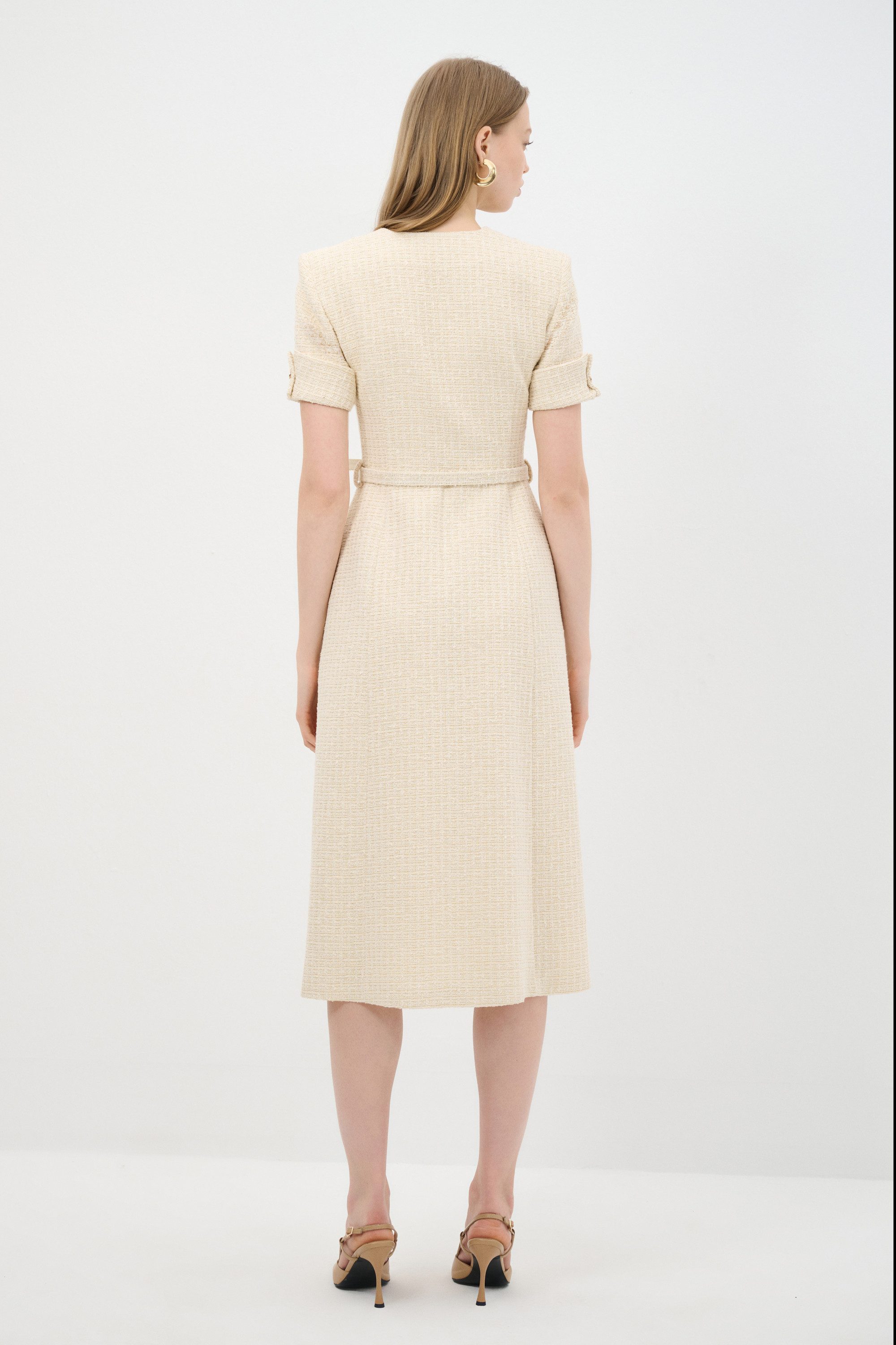adL Cocktailkleid Kleid mit Knöpfen