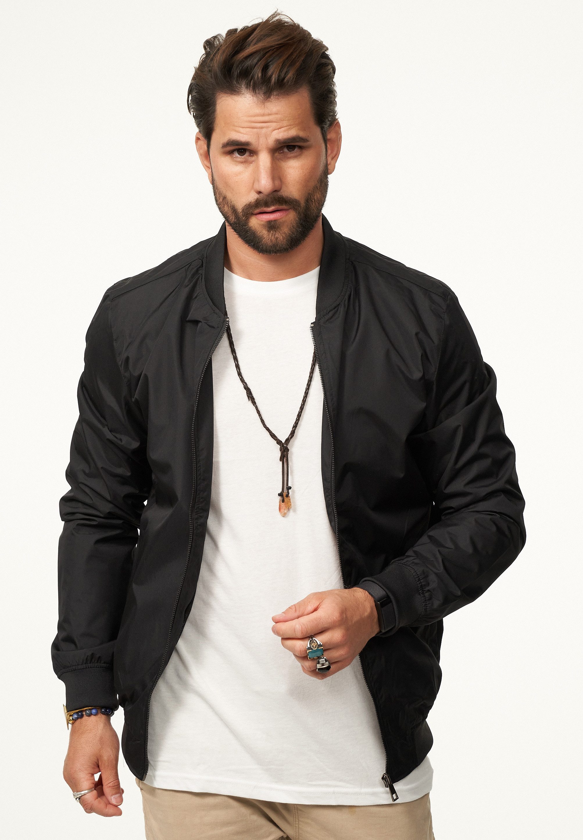 Blouson mit Baseball-Kragen