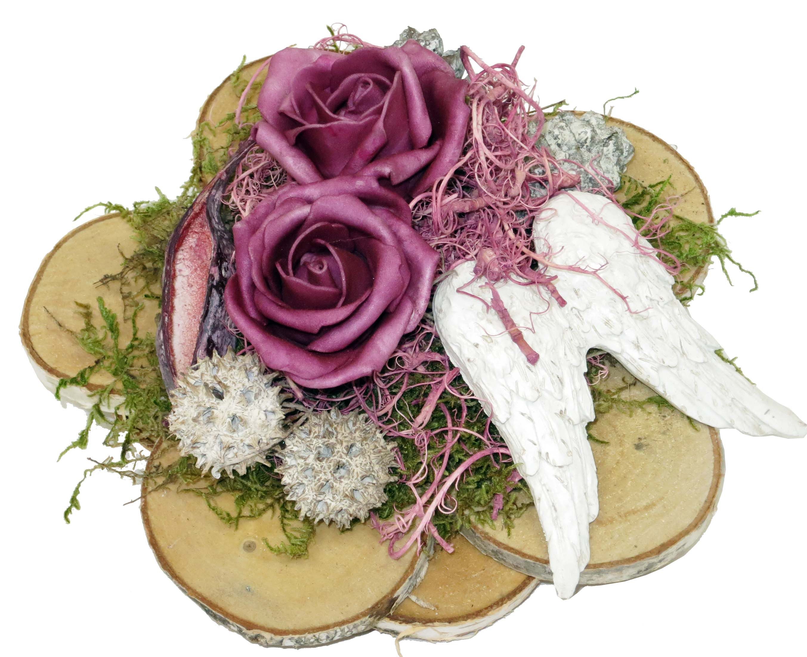 CreaFlor Home Dekokranz Grabschmuck, Handarbeit, natur, Motiv: Rosen günstig online kaufen