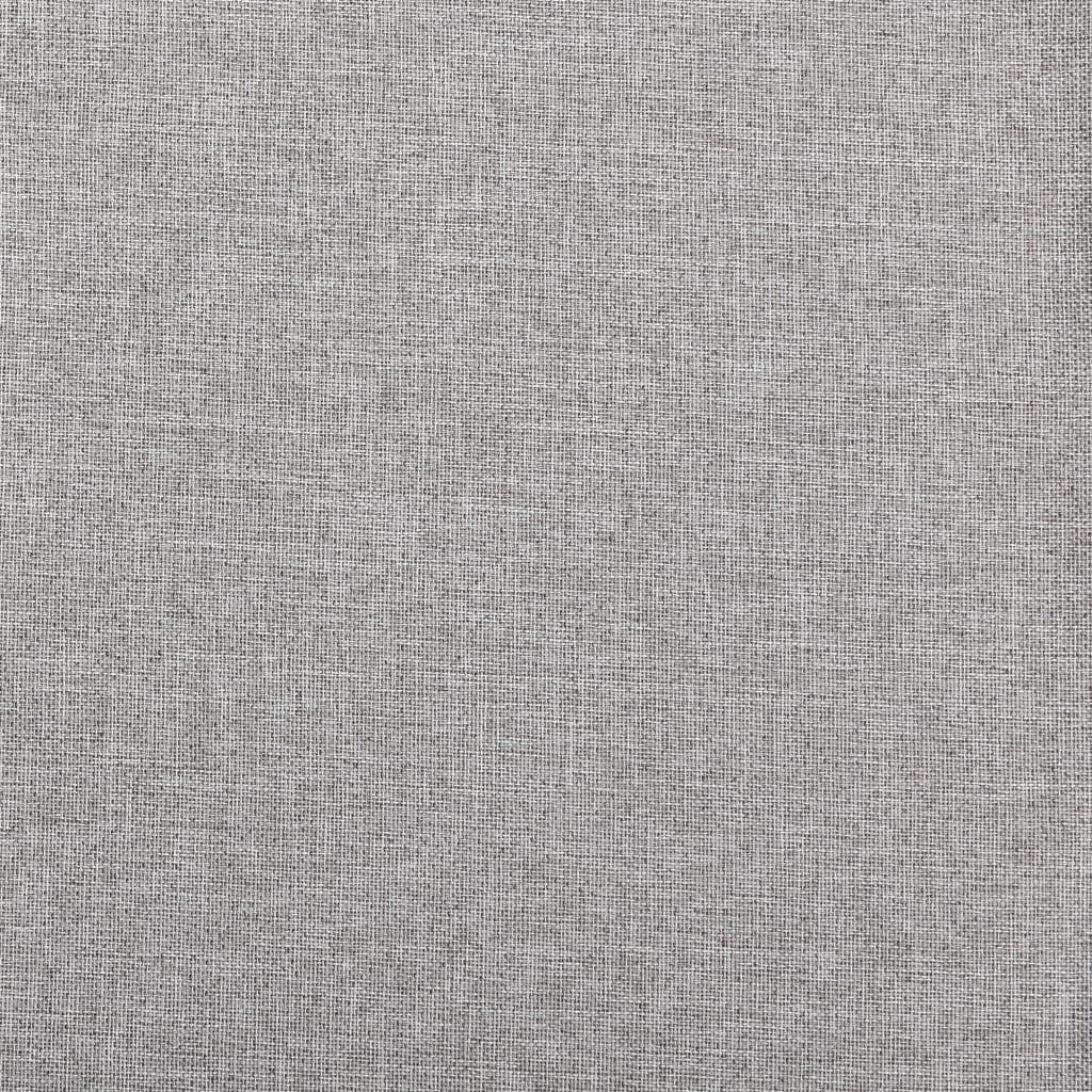290x245 cm, St) (1 furnicato, Leinenoptik Haken Grau Verdunkelungsvorhang mit Vorhang