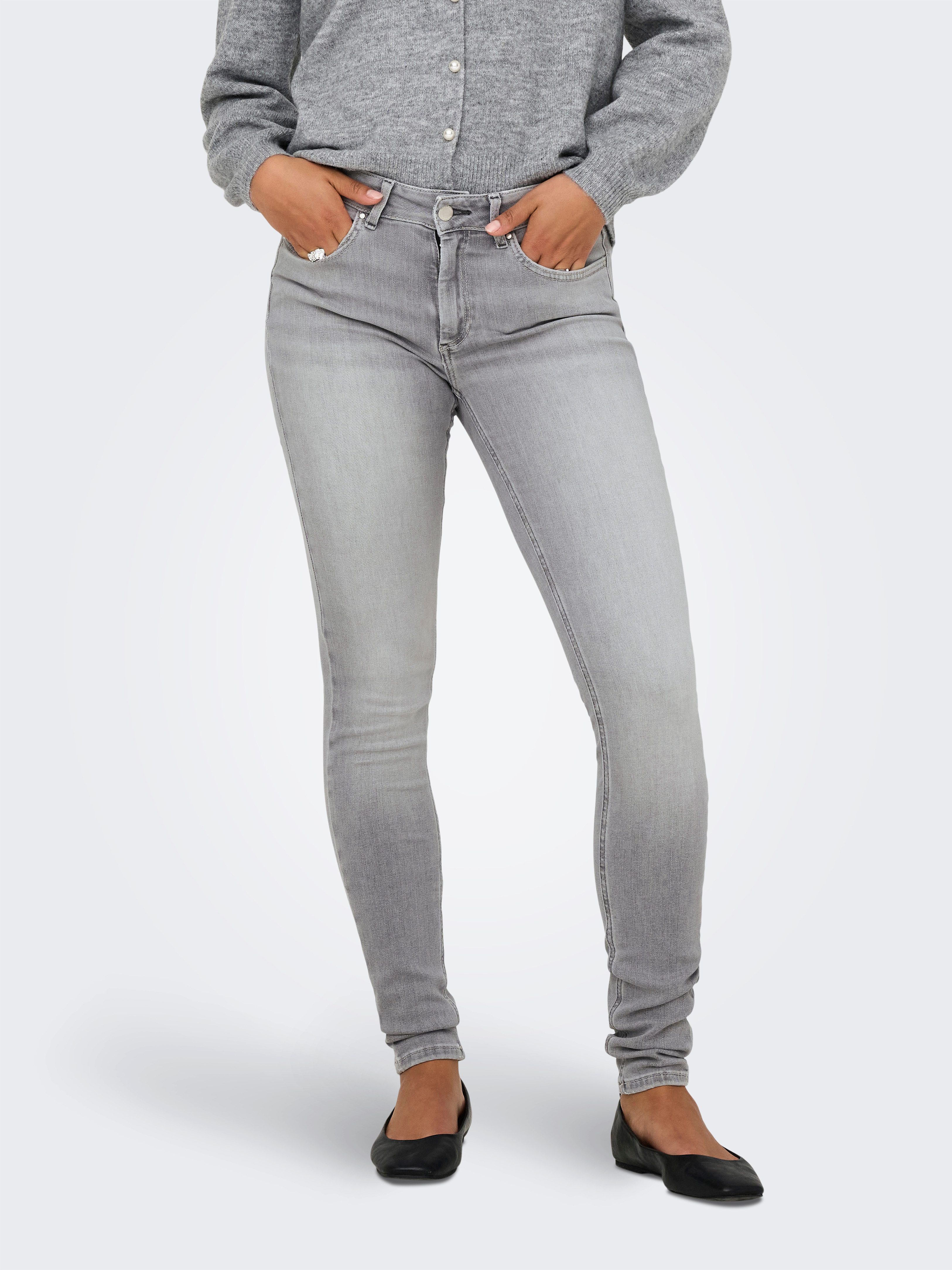 ONLY Skinny-fit-Jeans ONLBLUSH MID SKINNY DNM CRO497 günstig online kaufen