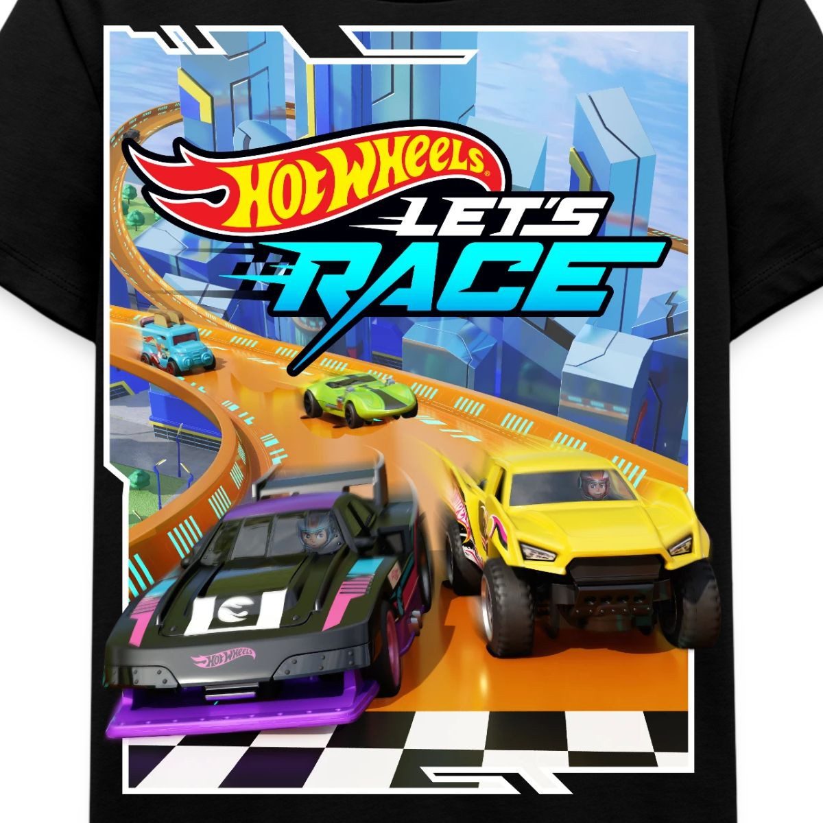 Spreadshirt T-Shirt Hot Wheels Design Let's Race Kinder Premium T-Shirt (1-tlg)