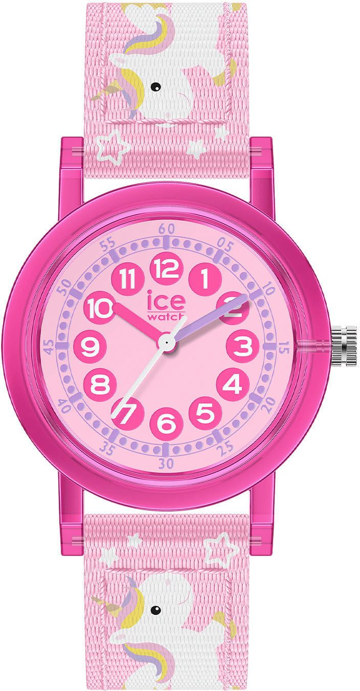 ice-watch Quarzuhr ICE learning - Girl - Extra Small - 3H 024496, Armbanduhr,Kinderuhr,Lernuhr,Mädchen,Schulanfang,Geschenkidee,Einhorn