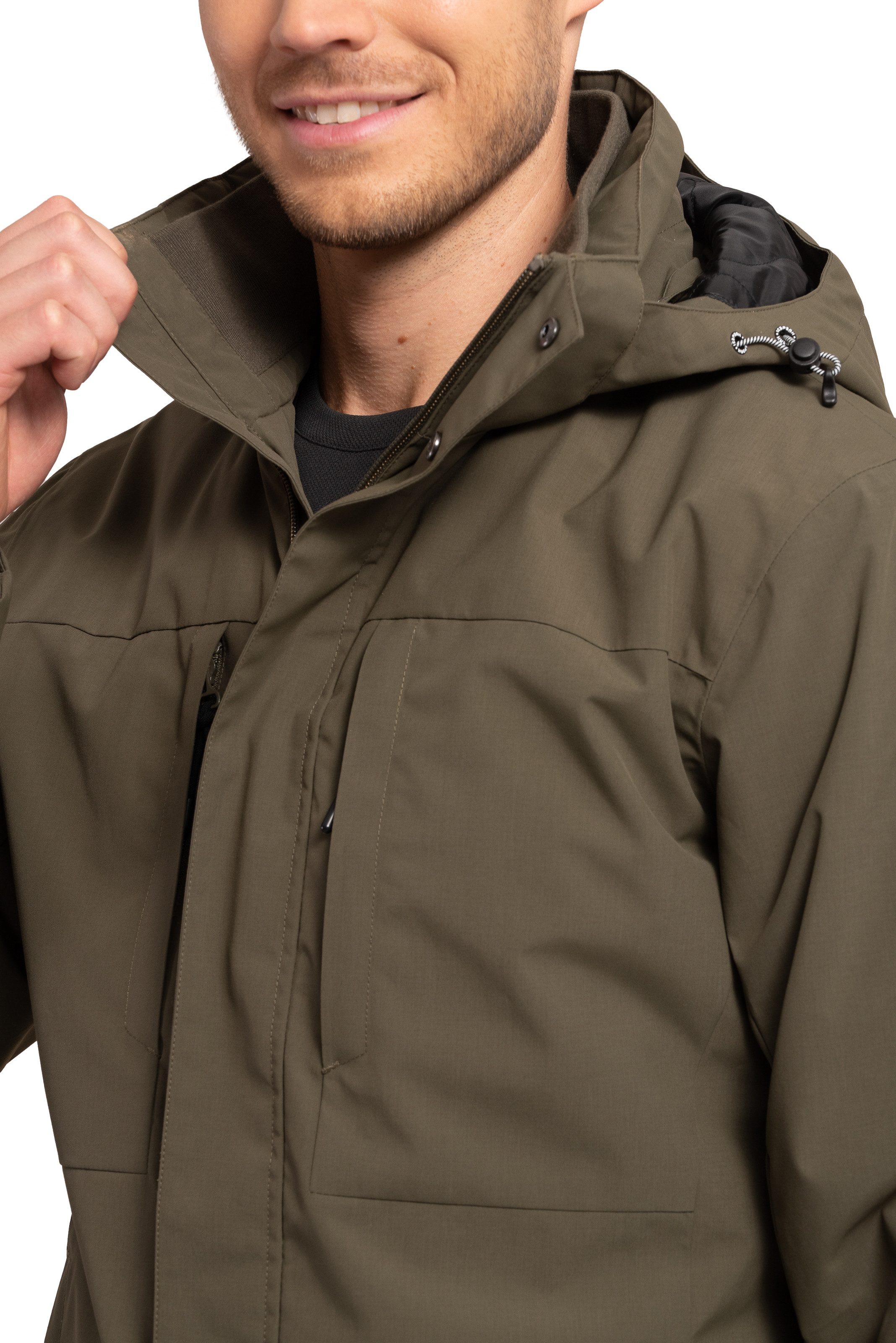 Icepeak Funktionsjacke ICEPEAK ALSTON mit Logoschriftzügen an der Kapuzenko günstig online kaufen